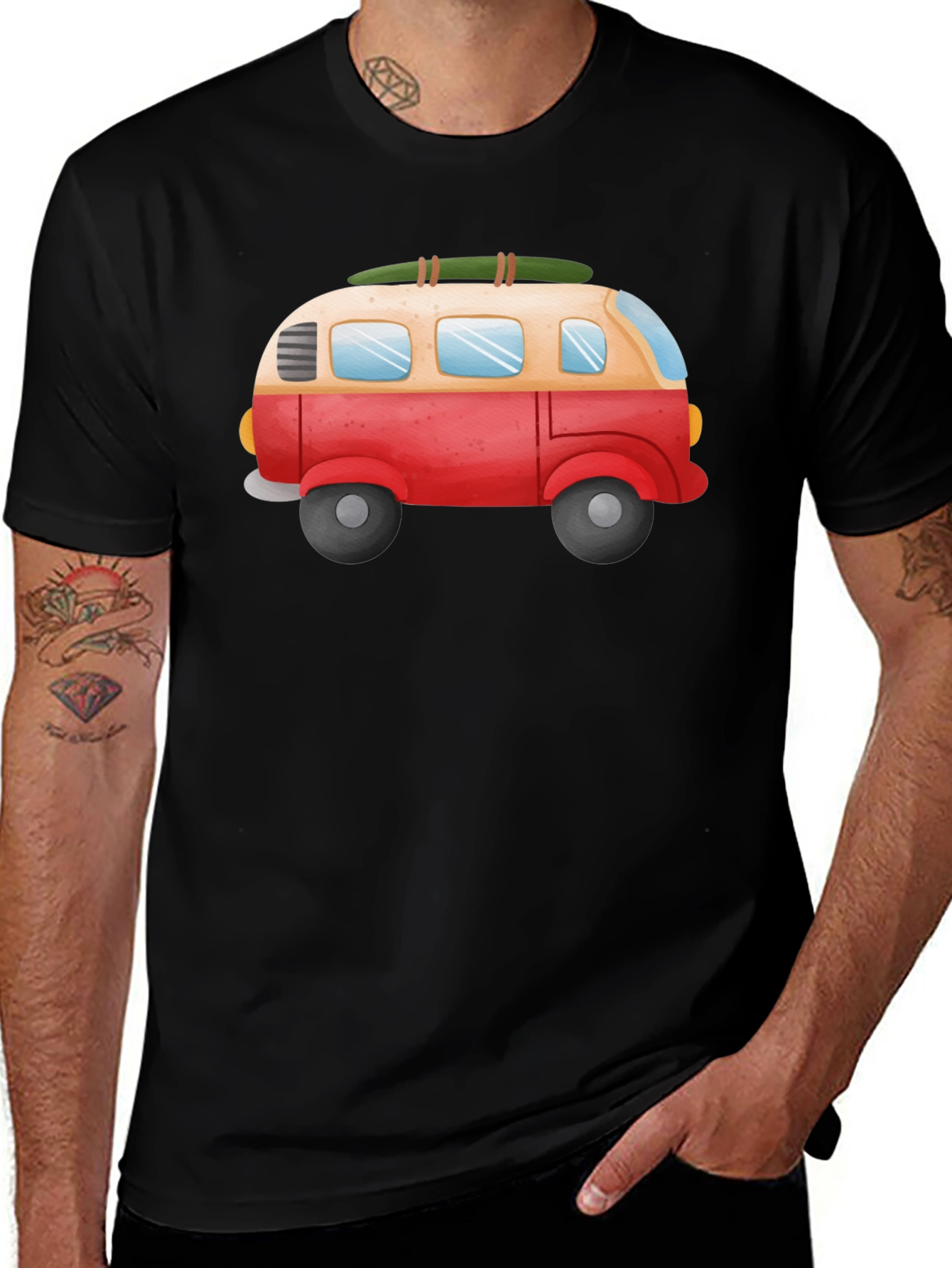 Retro Camper Van Graphic Tee - Vacation Vibes!