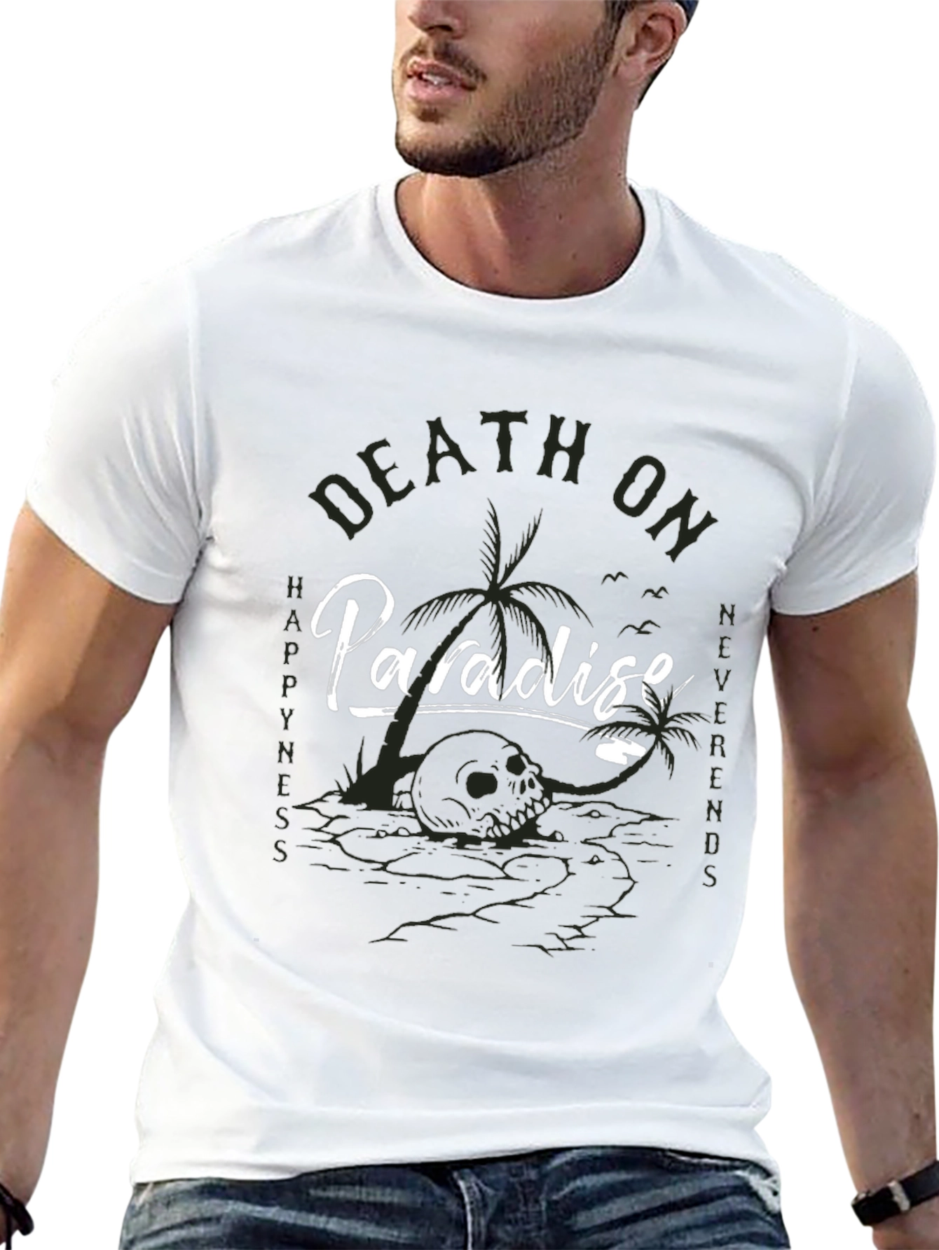Death On Paradise Graphic T-Shirt