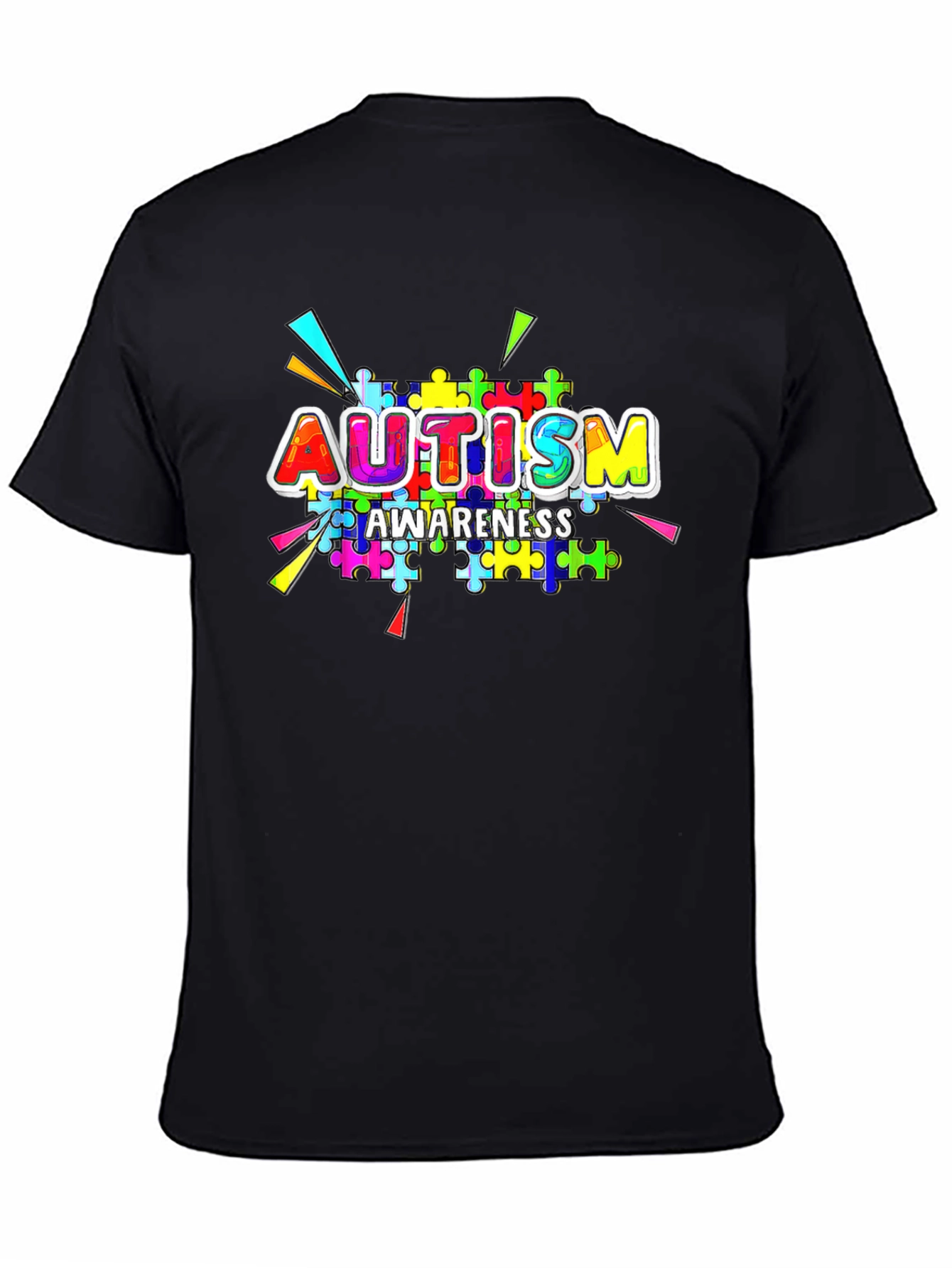 Autism Awareness Puzzle Piece Graphic T-Shirt