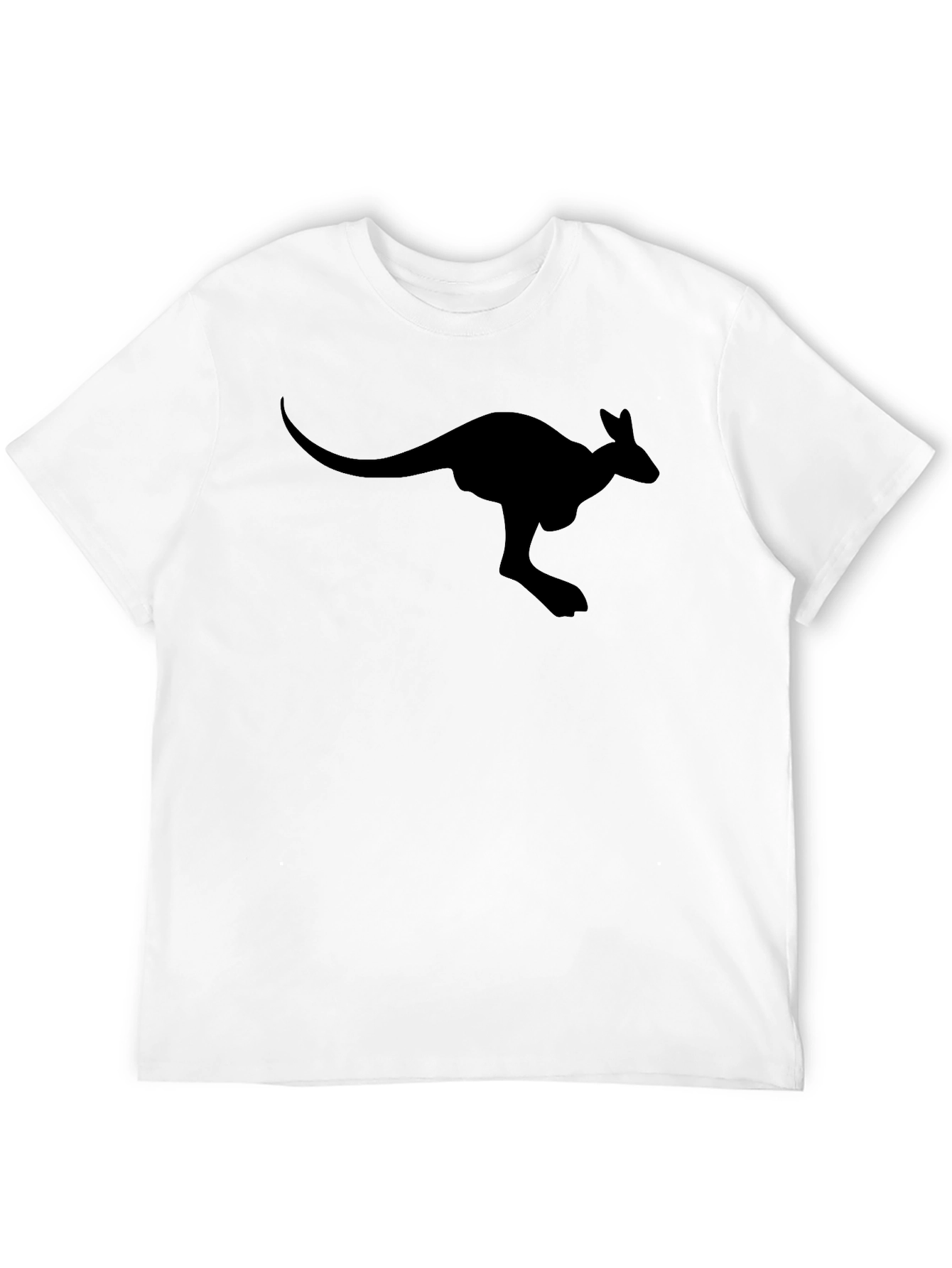 Black Kangaroo T-Shirt - Animal Graphic Tee