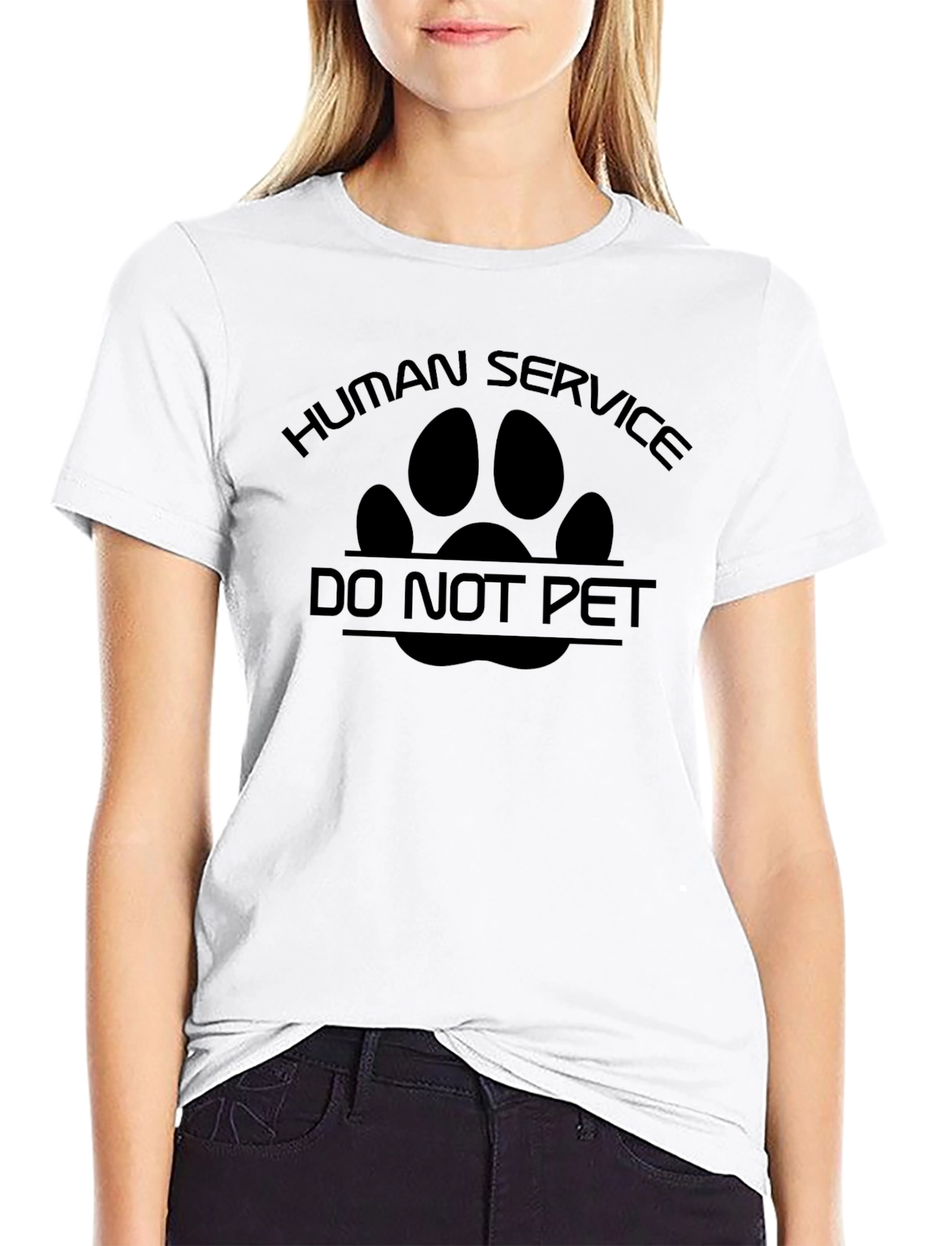 Human Service Do Not Pet T-Shirt