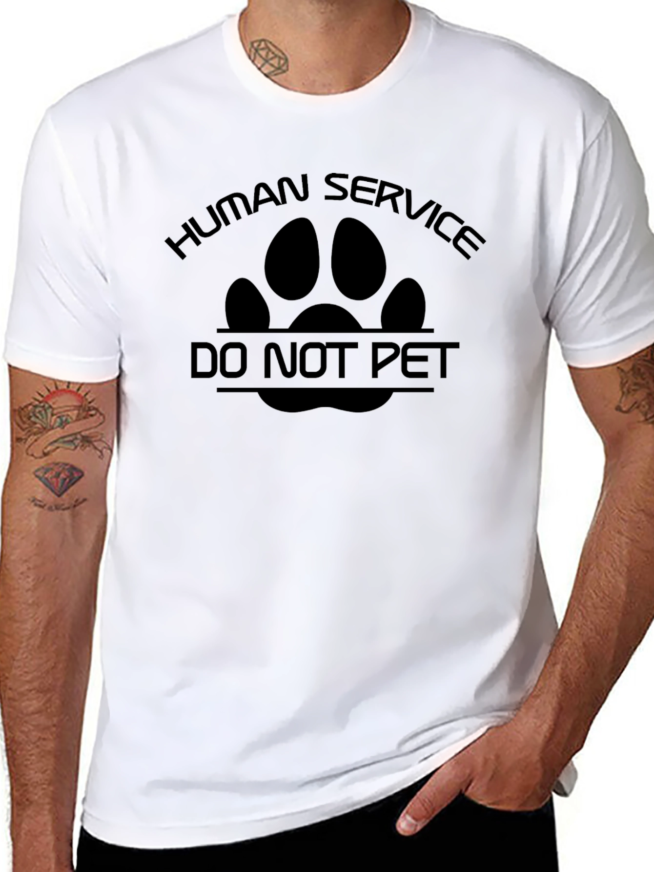 Human Service Do Not Pet T-Shirt