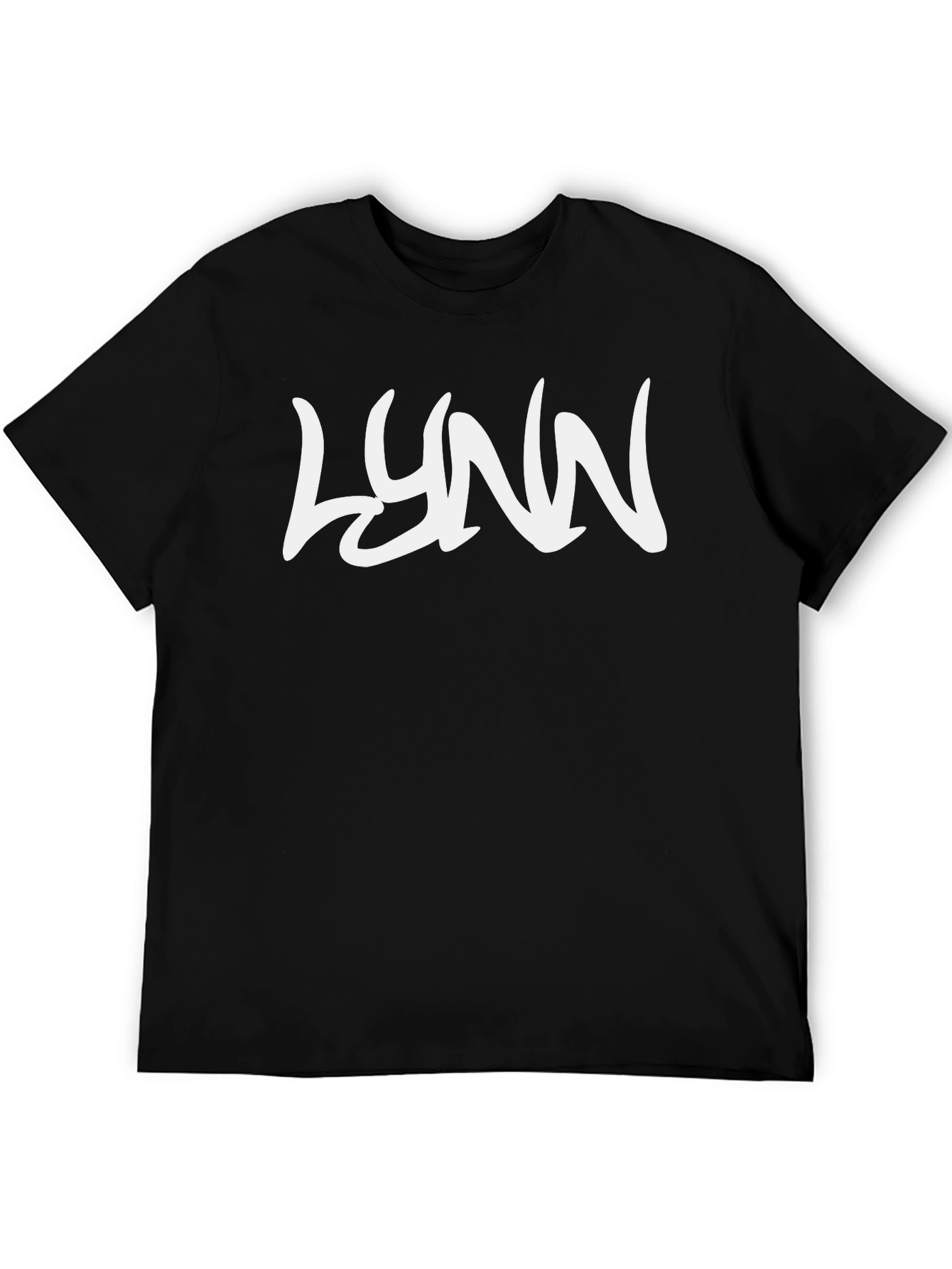 LYNN Graphic Tee - Stylish Black Cotton T-Shirt