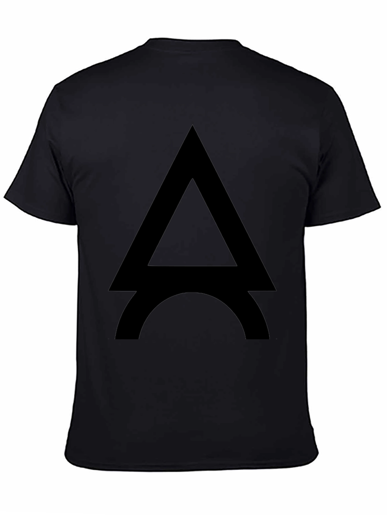Modern Eiffel Tower Graphic Tee - Black Cotton Blend