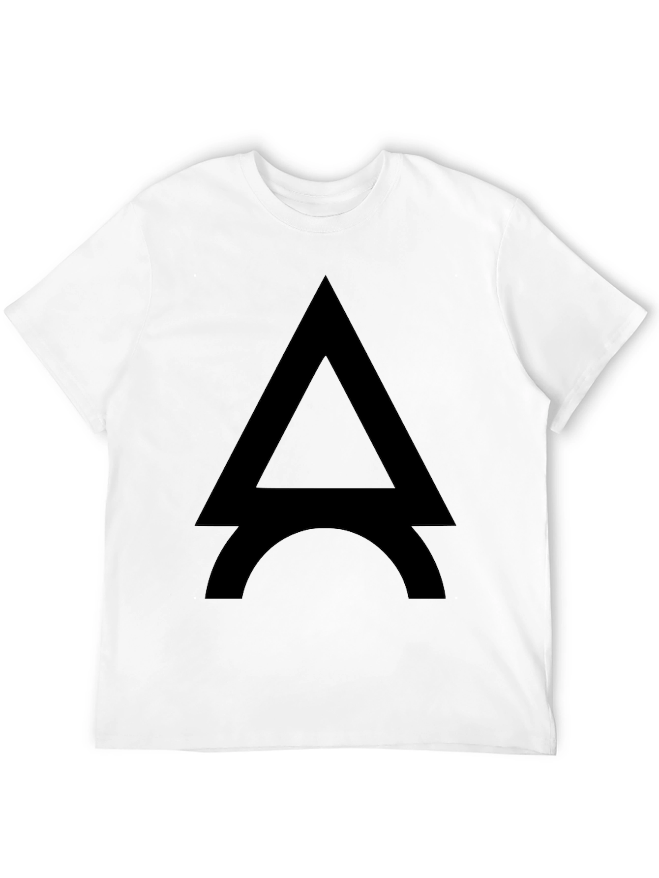 Modern Eiffel Tower Graphic Tee - Black Cotton Blend