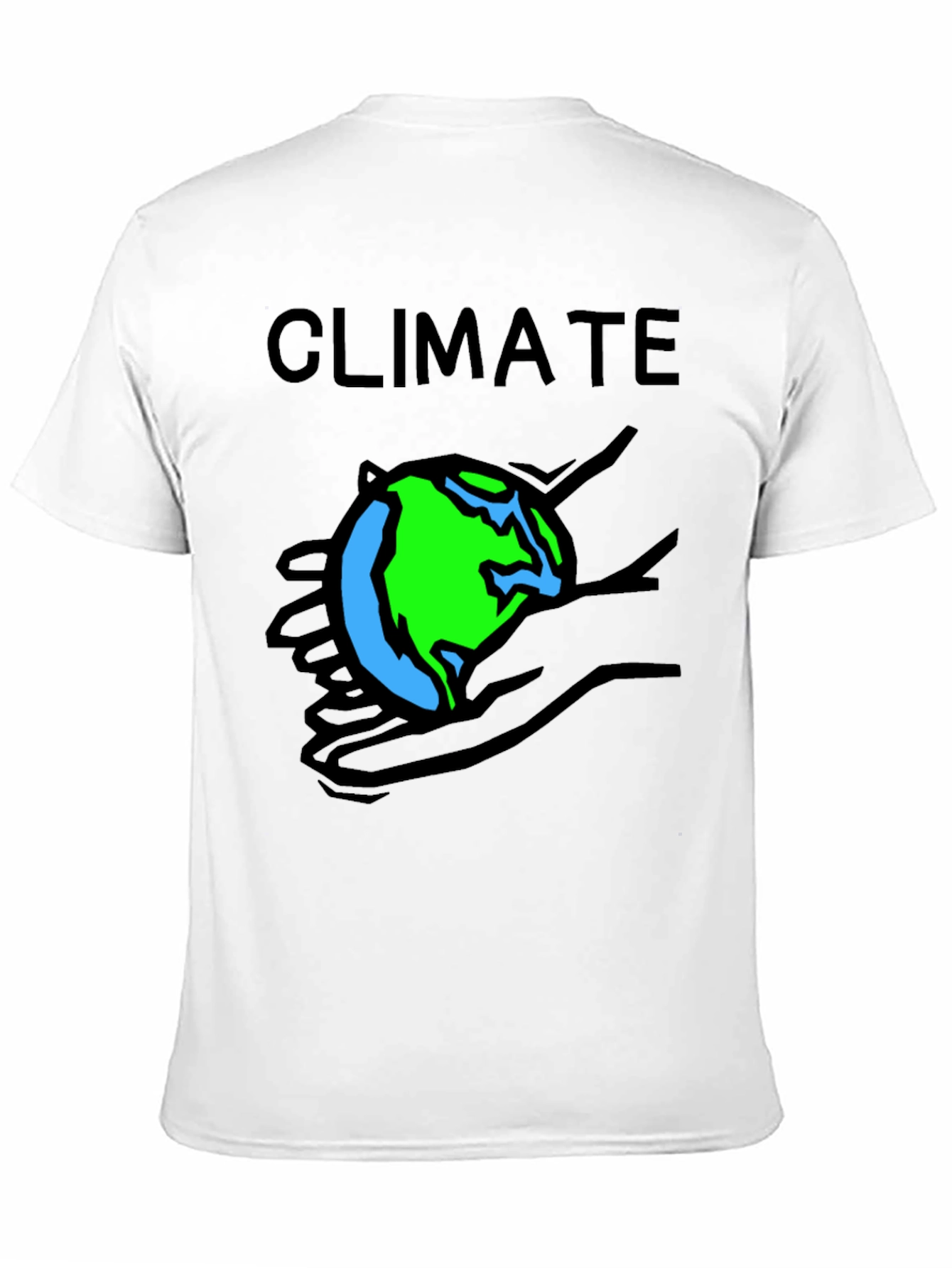 Climate Earth T-Shirt Black Crew Neck Tee
