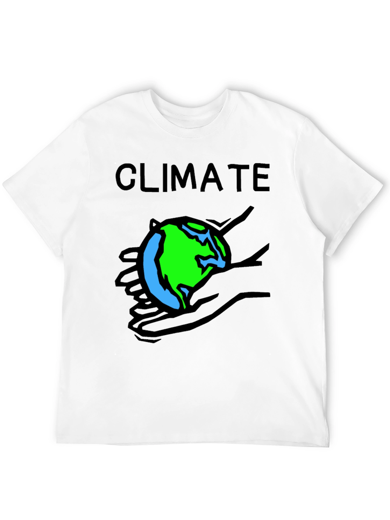 Climate Earth T-Shirt Black Crew Neck Tee