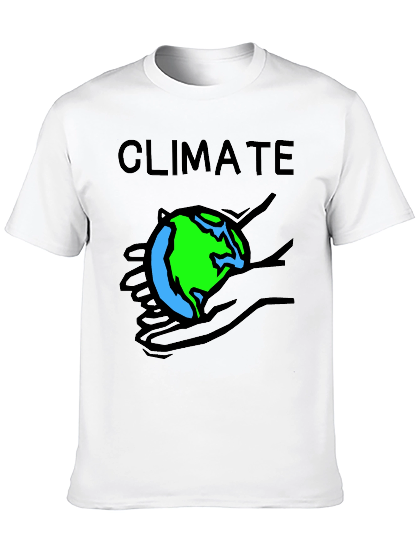 Climate Earth T-Shirt Black Crew Neck Tee