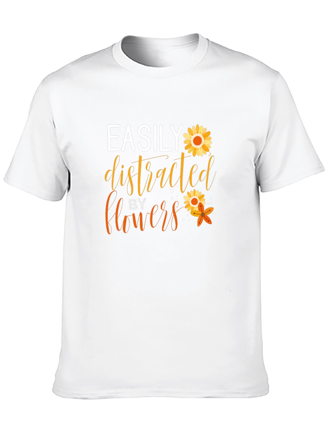 Easily Distracted By Flowers Graphic Tee