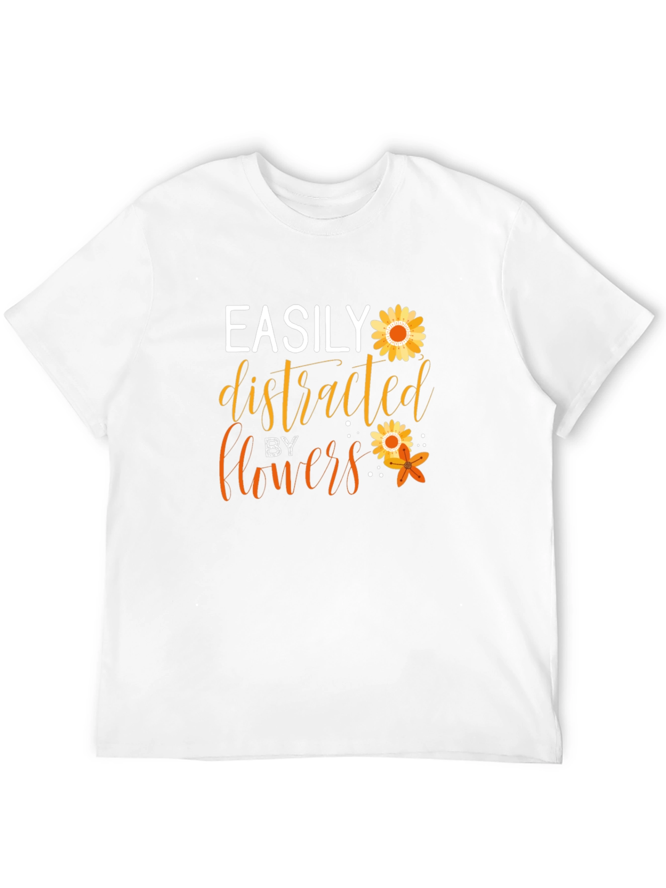 Easily Distracted By Flowers Graphic Tee