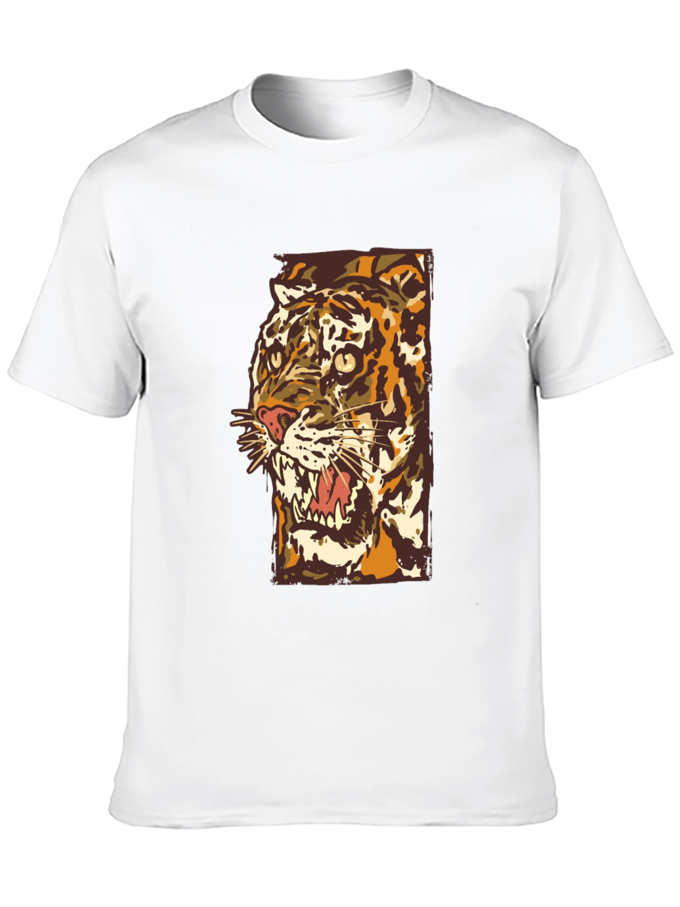 Tiger Graphic Tee - Bold Artistic Design