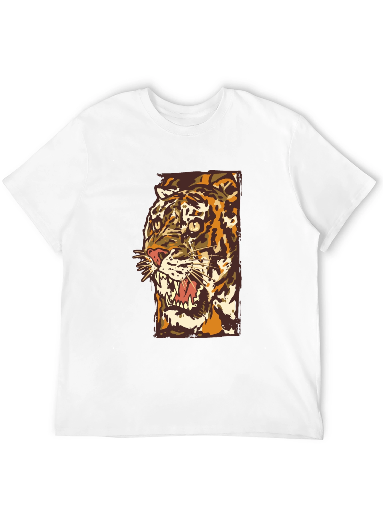 Tiger Graphic Tee - Bold Artistic Design