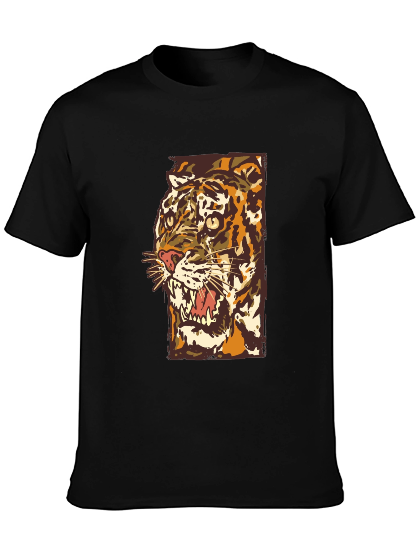 Tiger Graphic Tee - Bold Artistic Design
