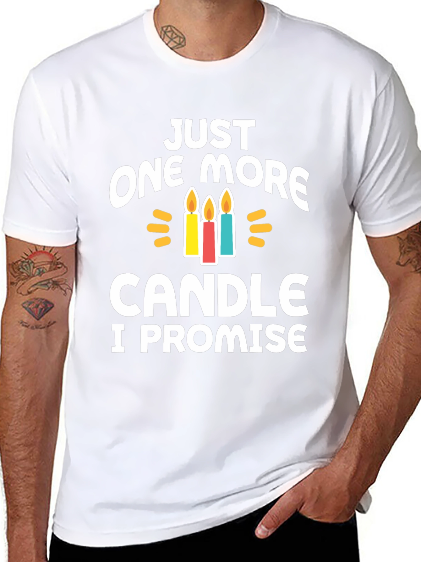 Just One More Candle T-Shirt Birthday