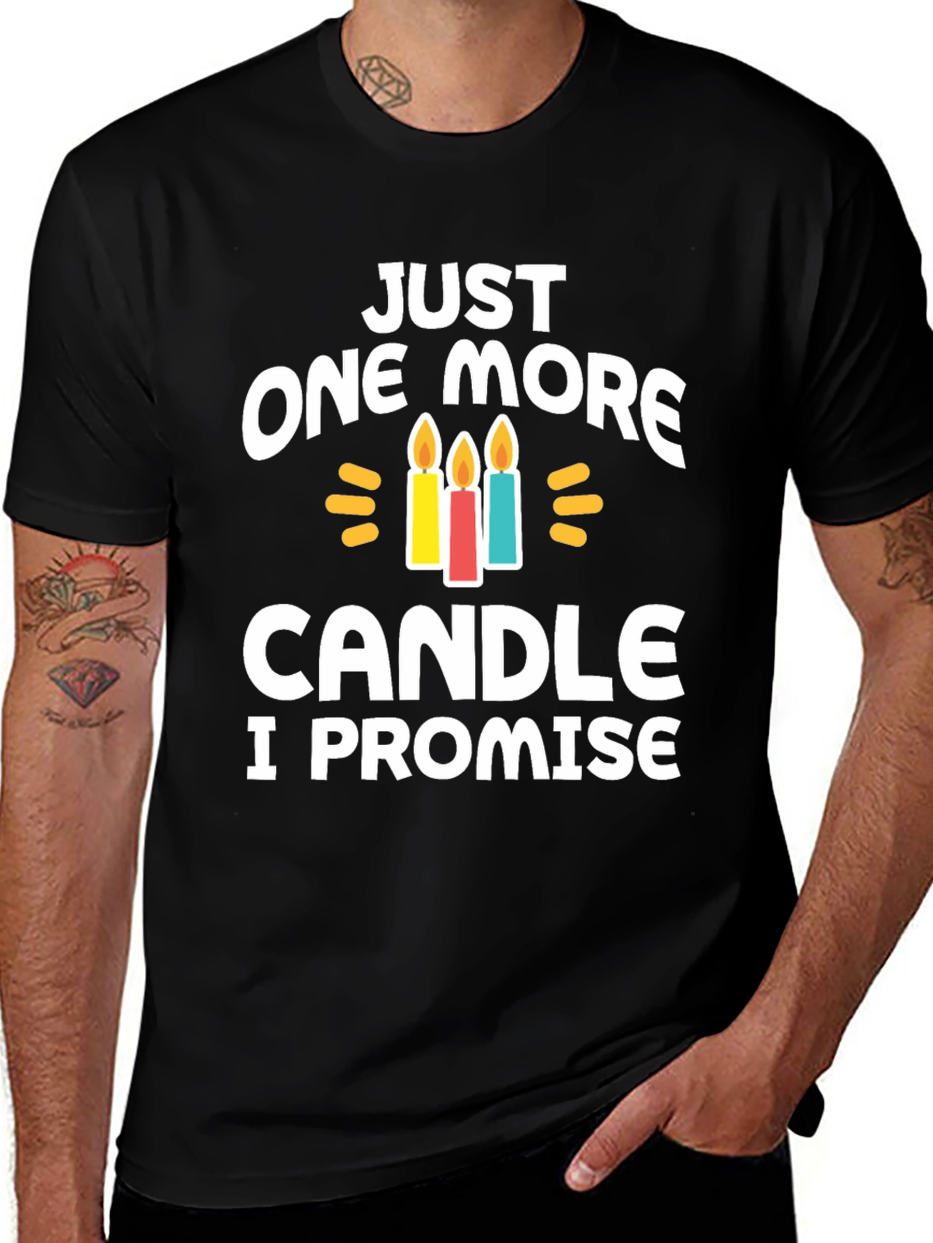 Just One More Candle T-Shirt Birthday