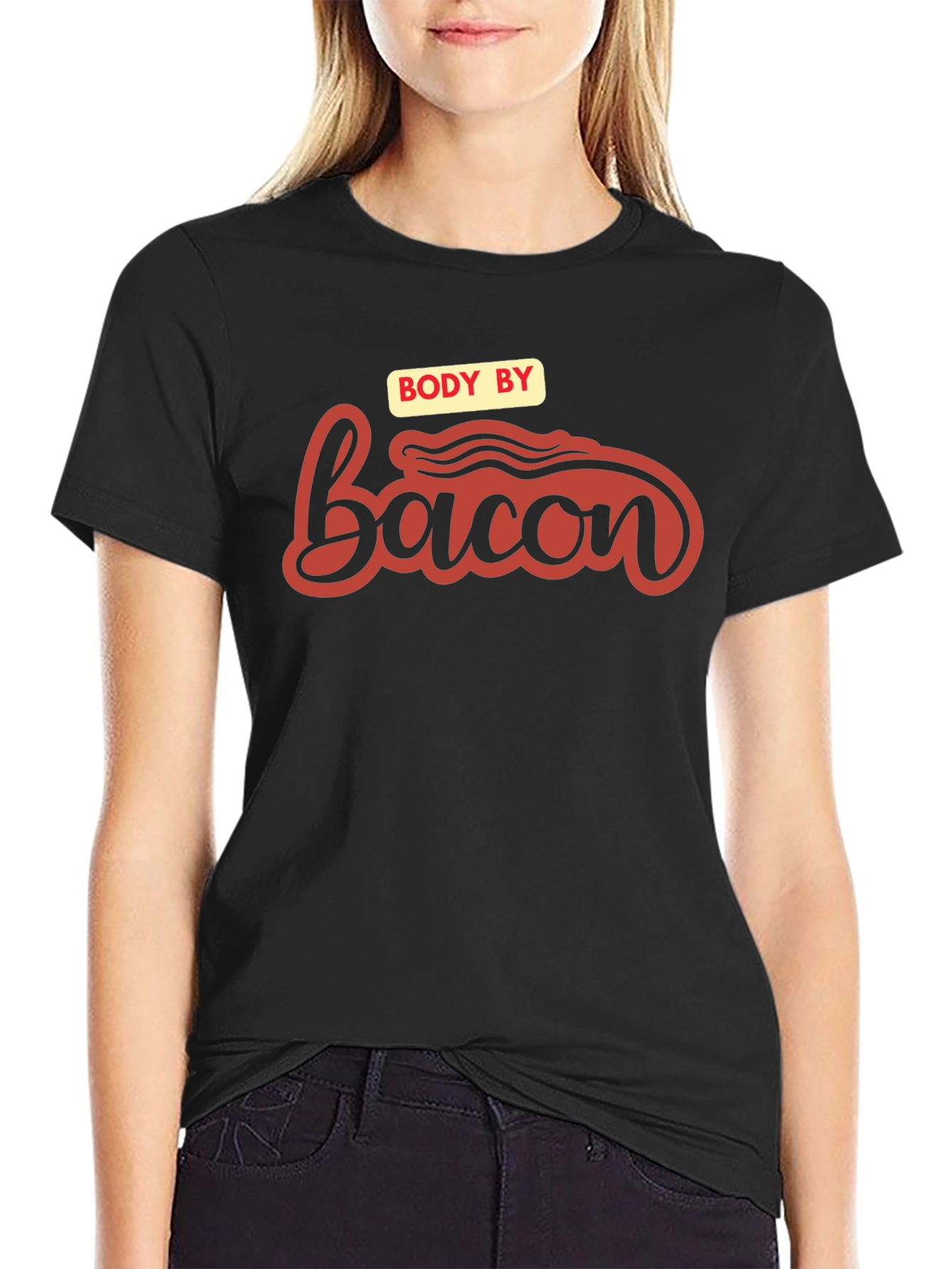 Body by Bacon Graphic Tee - Funny Foodie Shirt