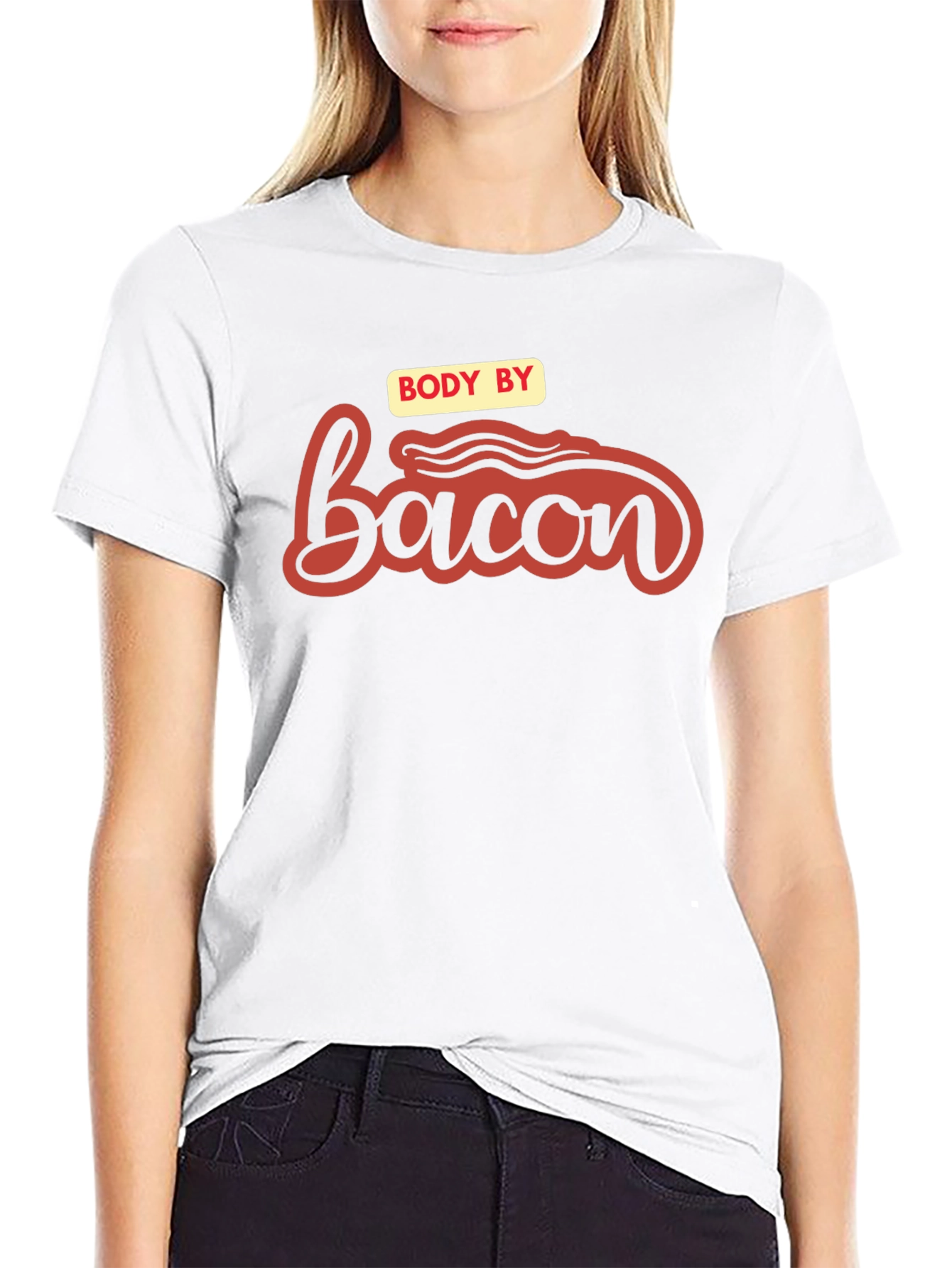 Body by Bacon Graphic Tee - Funny Foodie Shirt