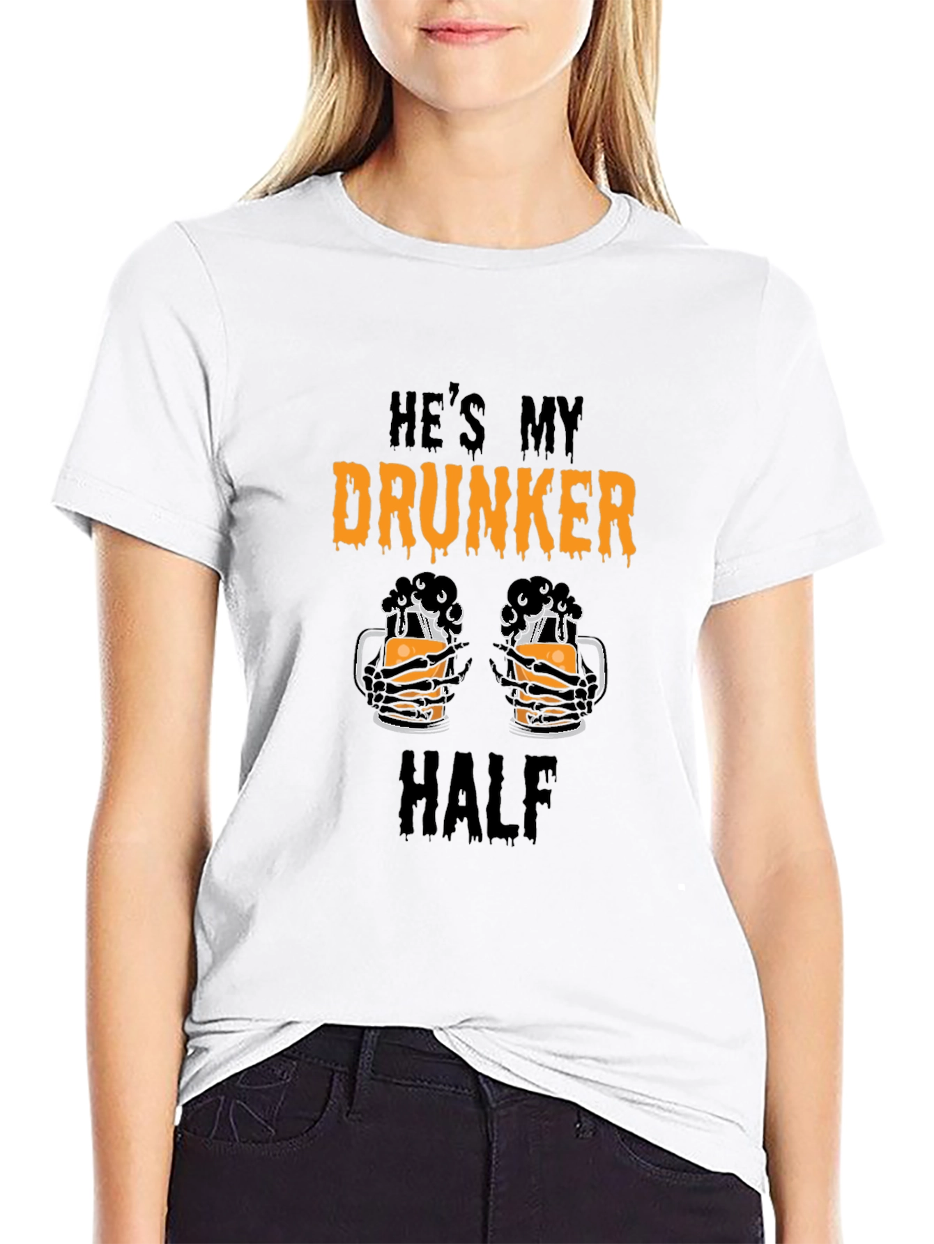 Hes My Drunker Half Graphic Tee