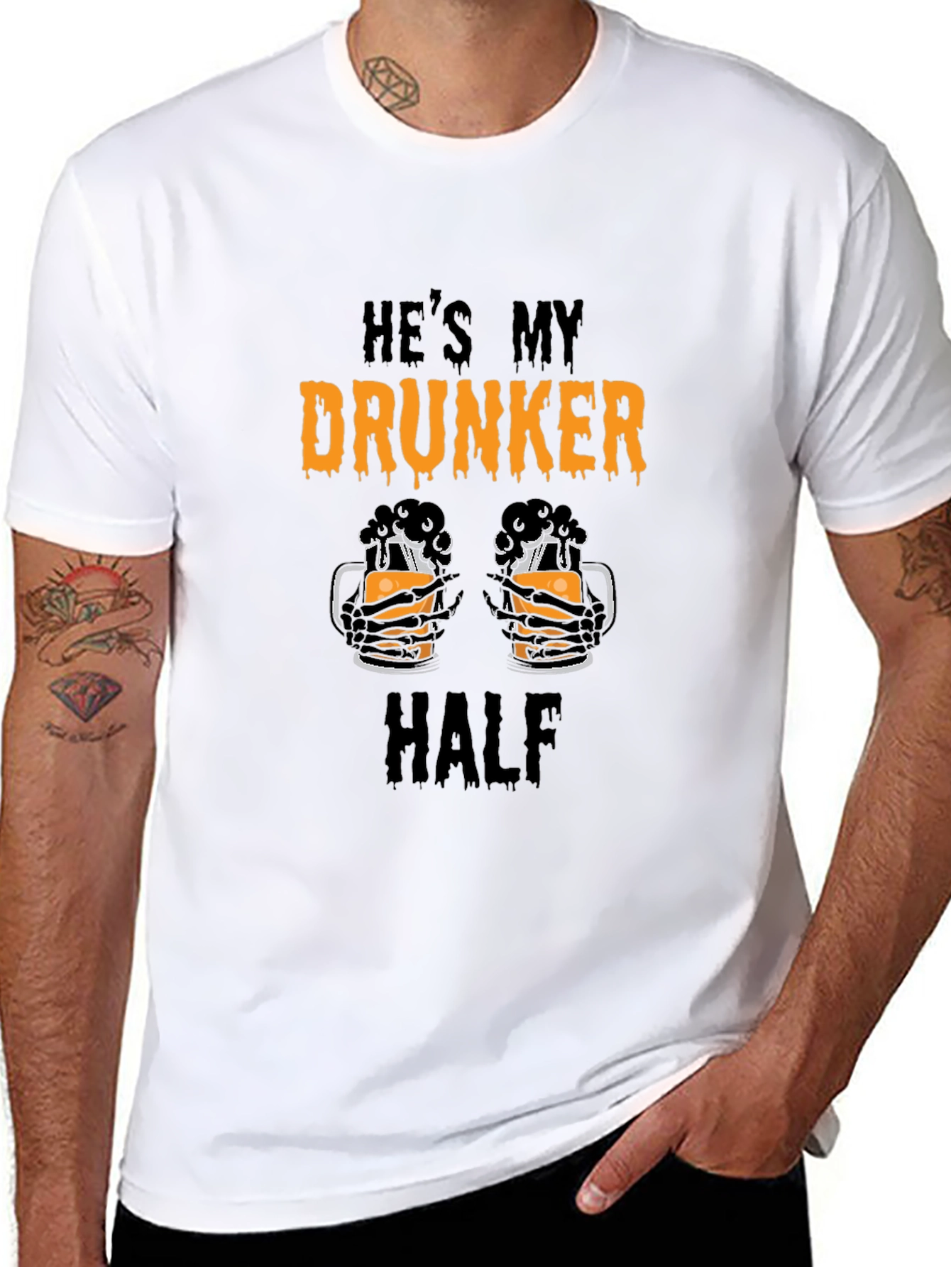 Hes My Drunker Half Graphic Tee