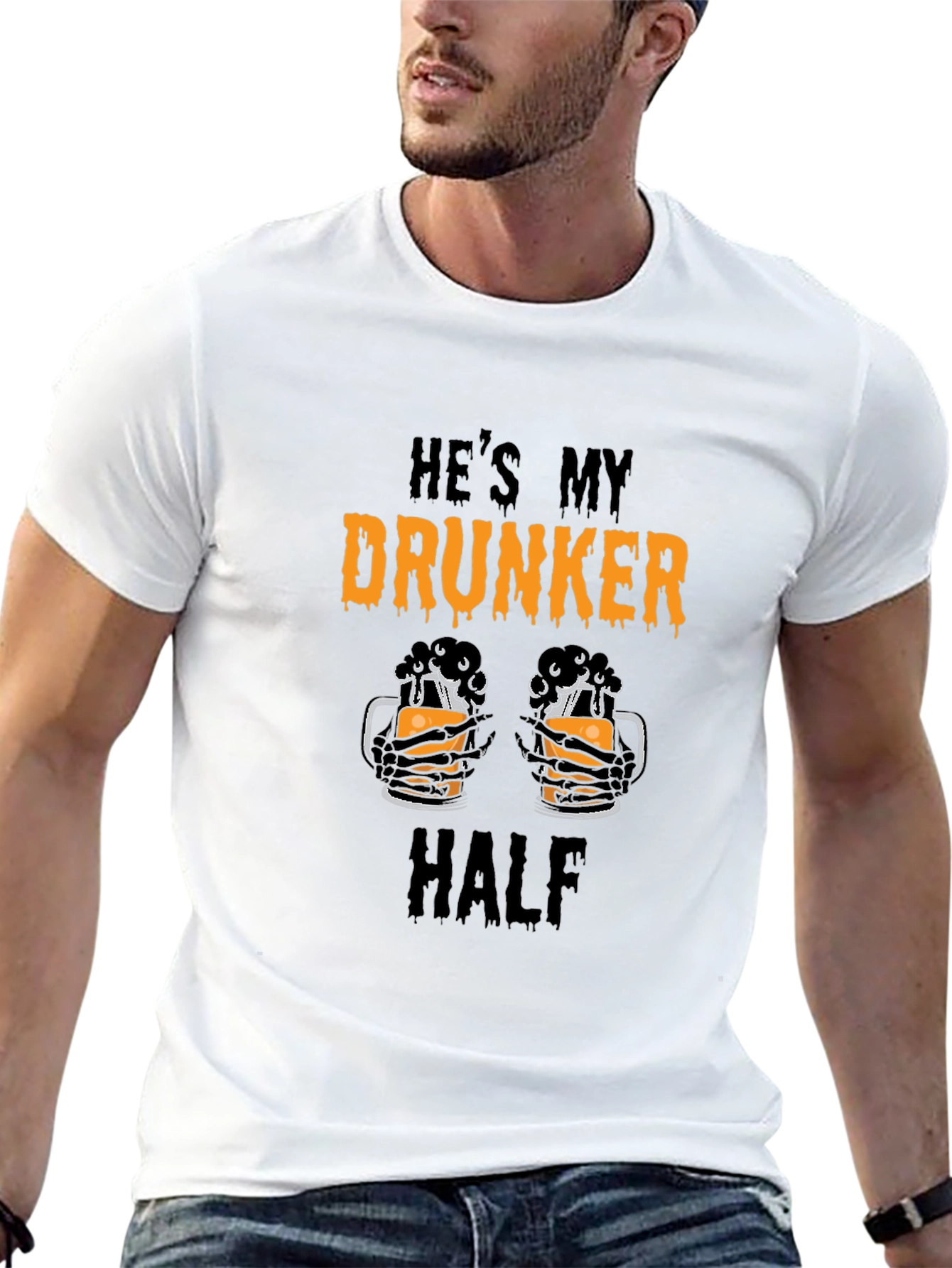 Hes My Drunker Half Graphic Tee