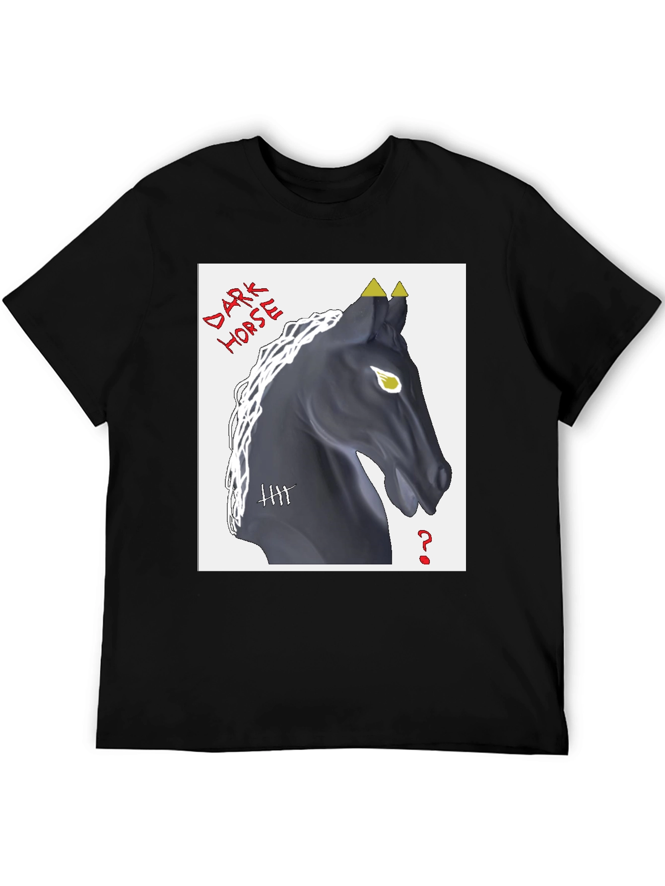 Dark Horse Graphic T-Shirt - Black