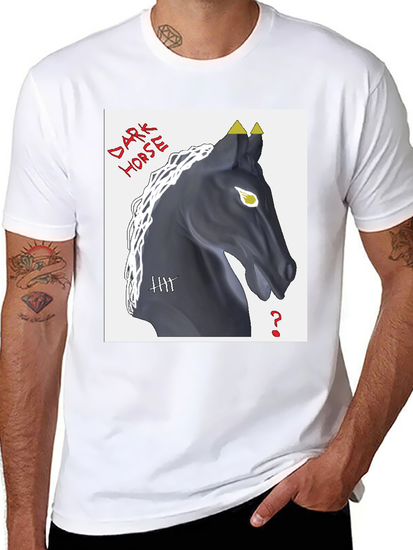 Dark Horse Graphic T-Shirt - Black