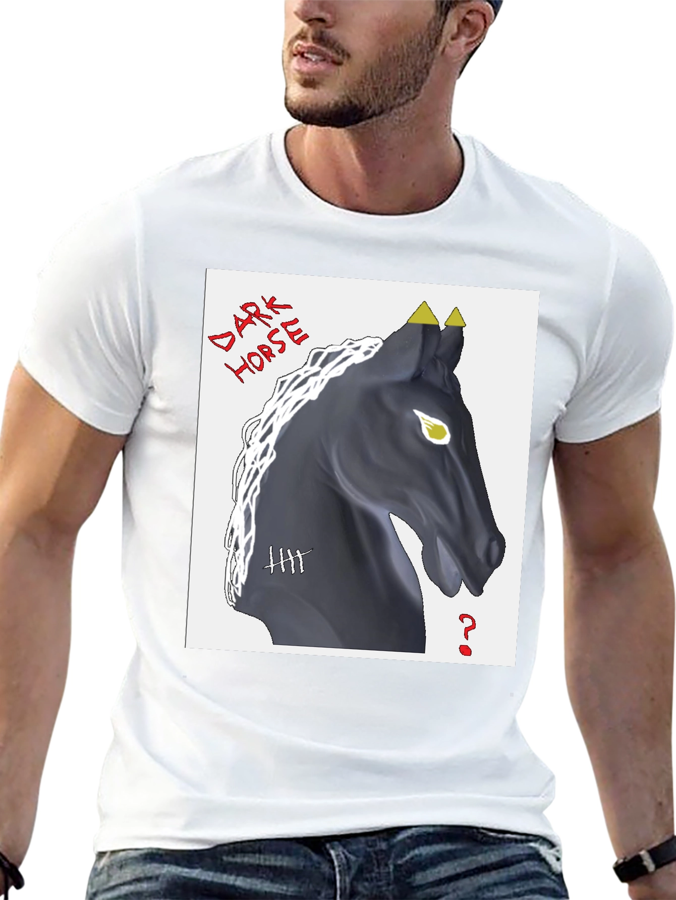 Dark Horse Graphic T-Shirt - Black