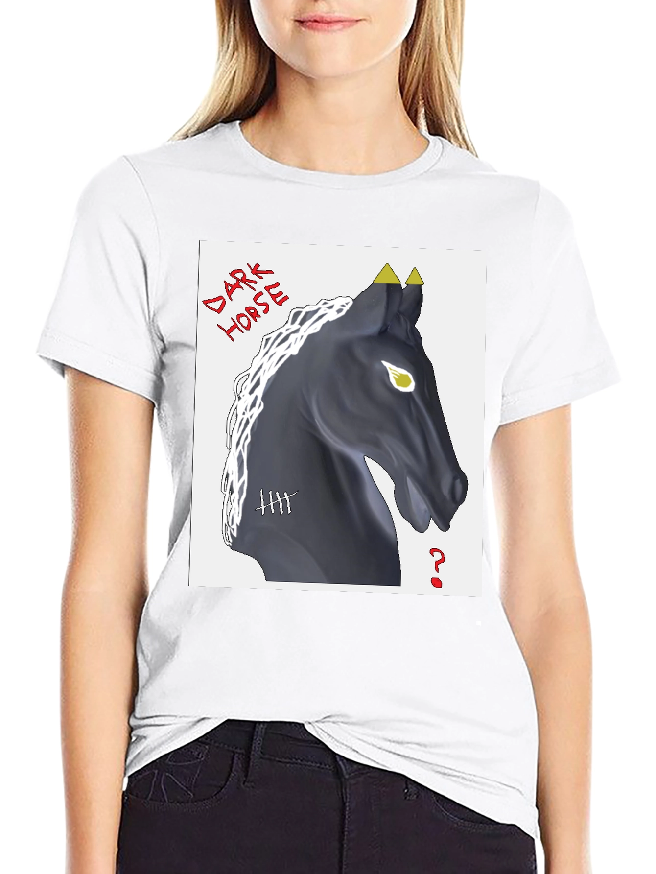 Dark Horse Graphic T-Shirt - Black