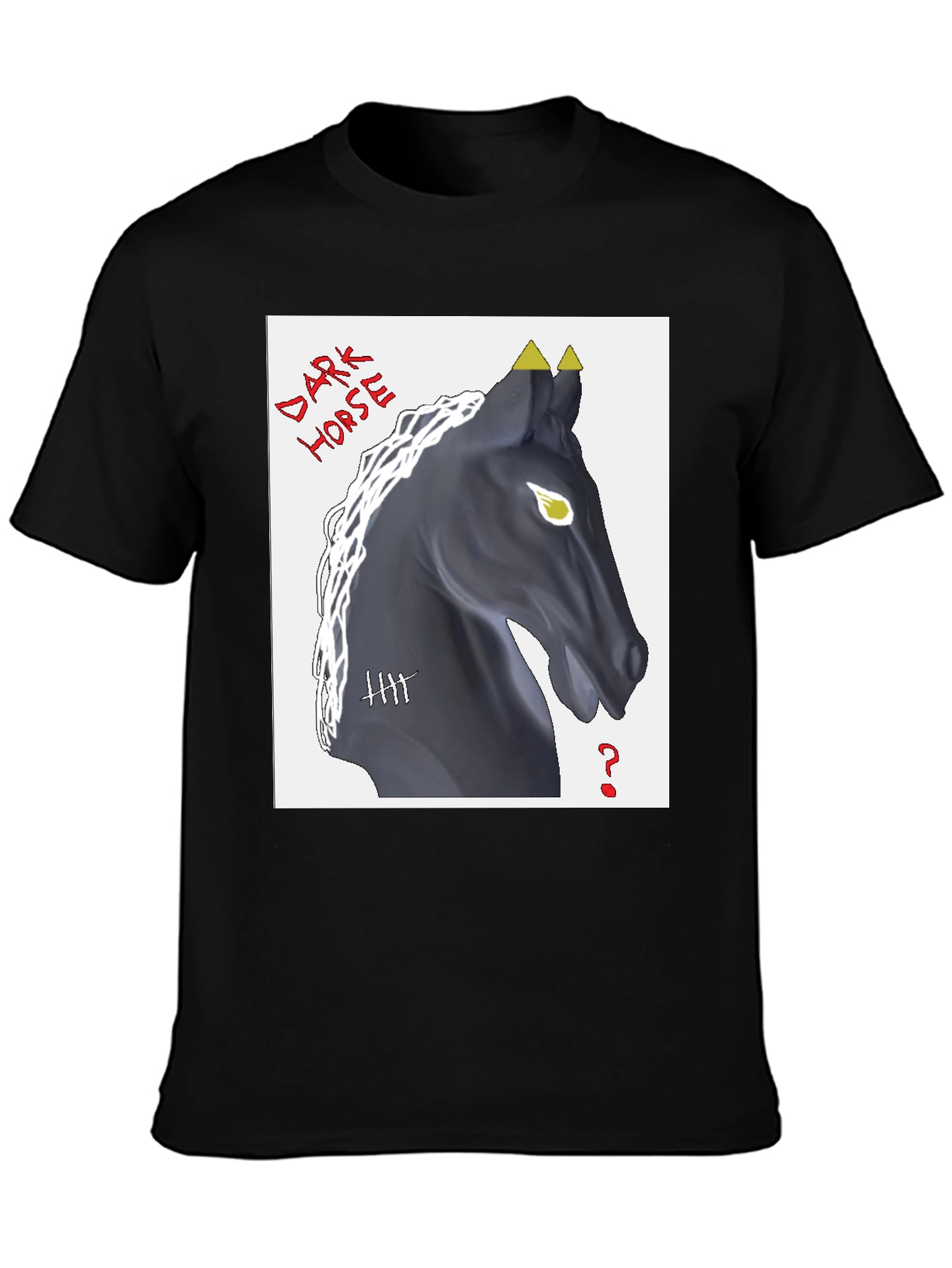 Dark Horse Graphic T-Shirt - Black