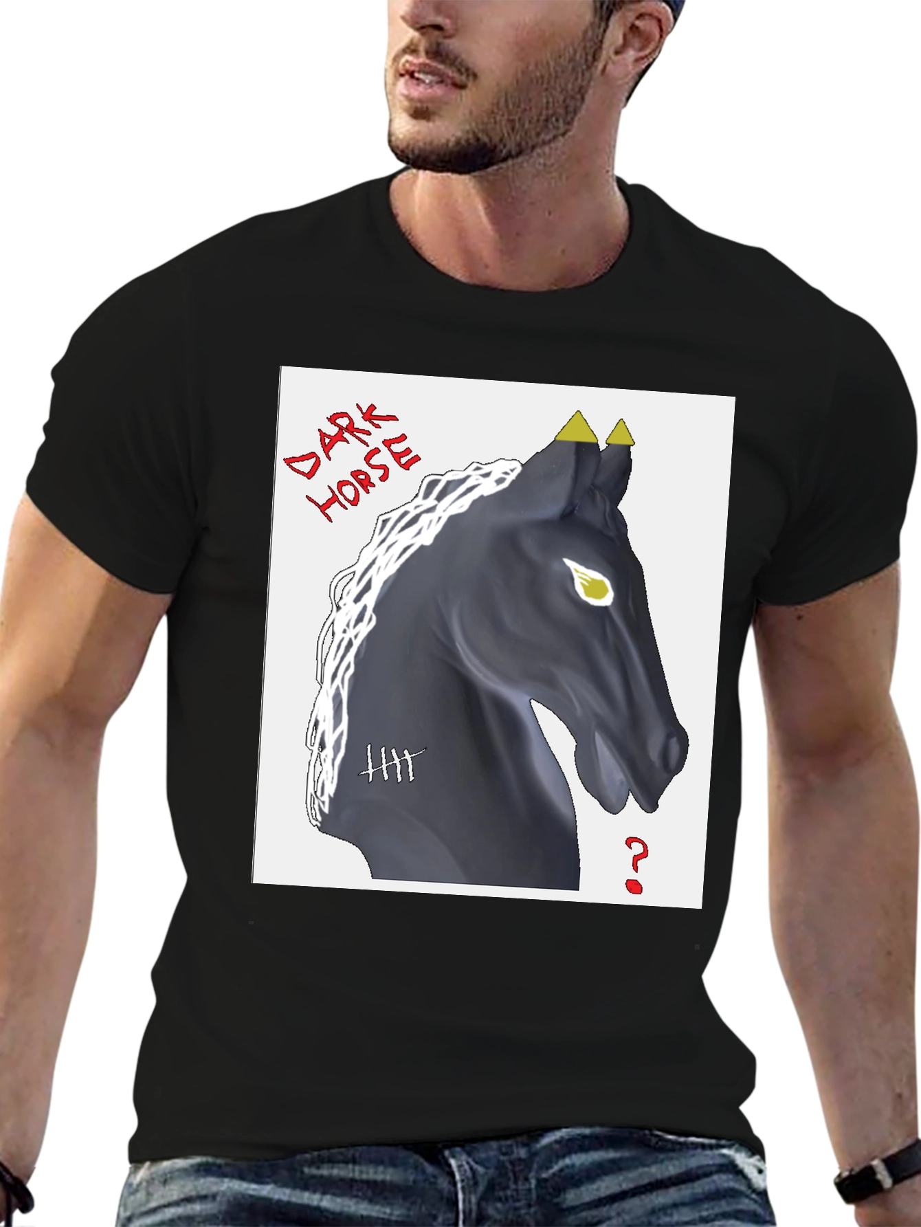 Dark Horse Graphic T-Shirt - Black