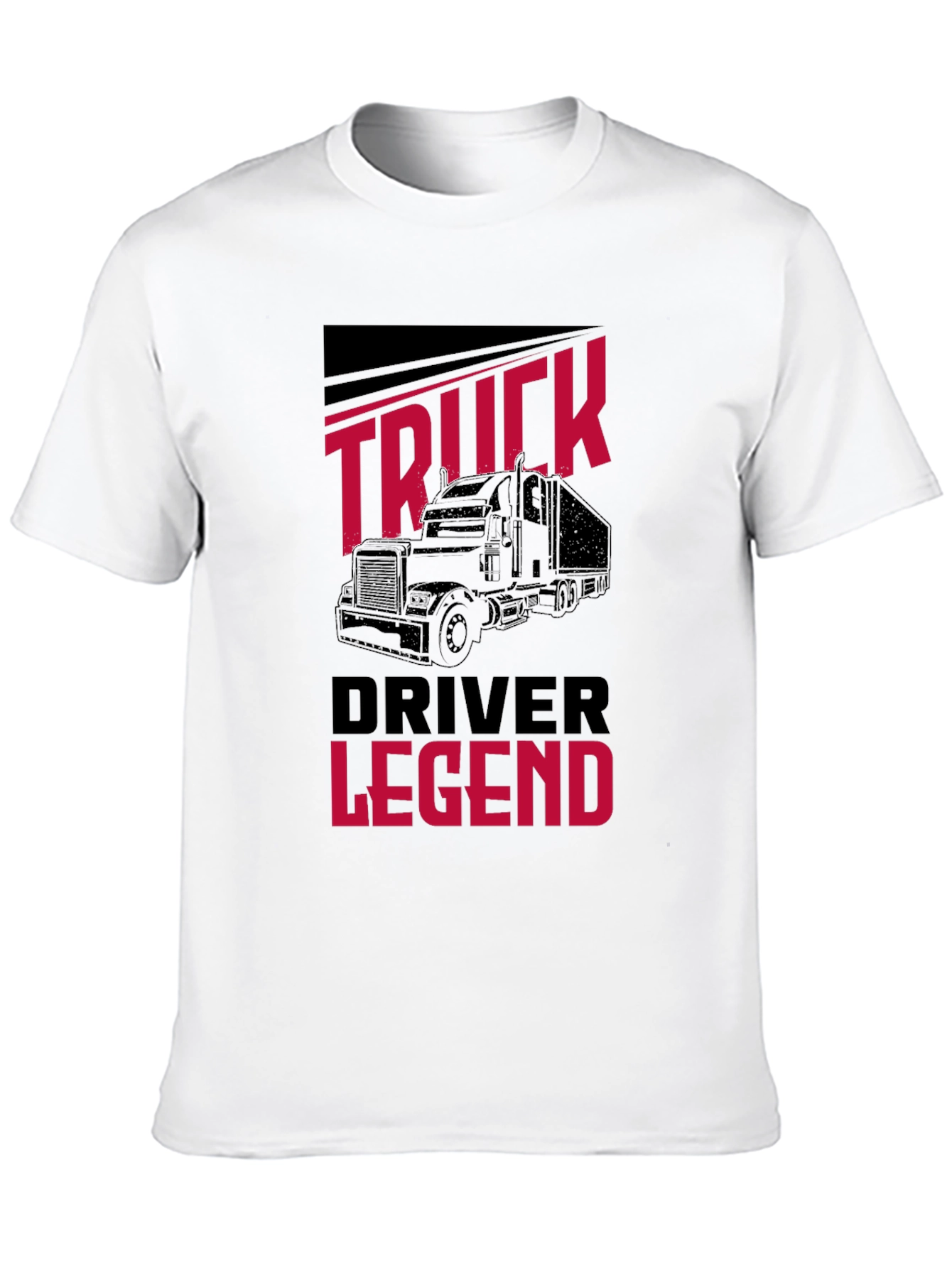 Truck Driver Legend Black T-Shirt