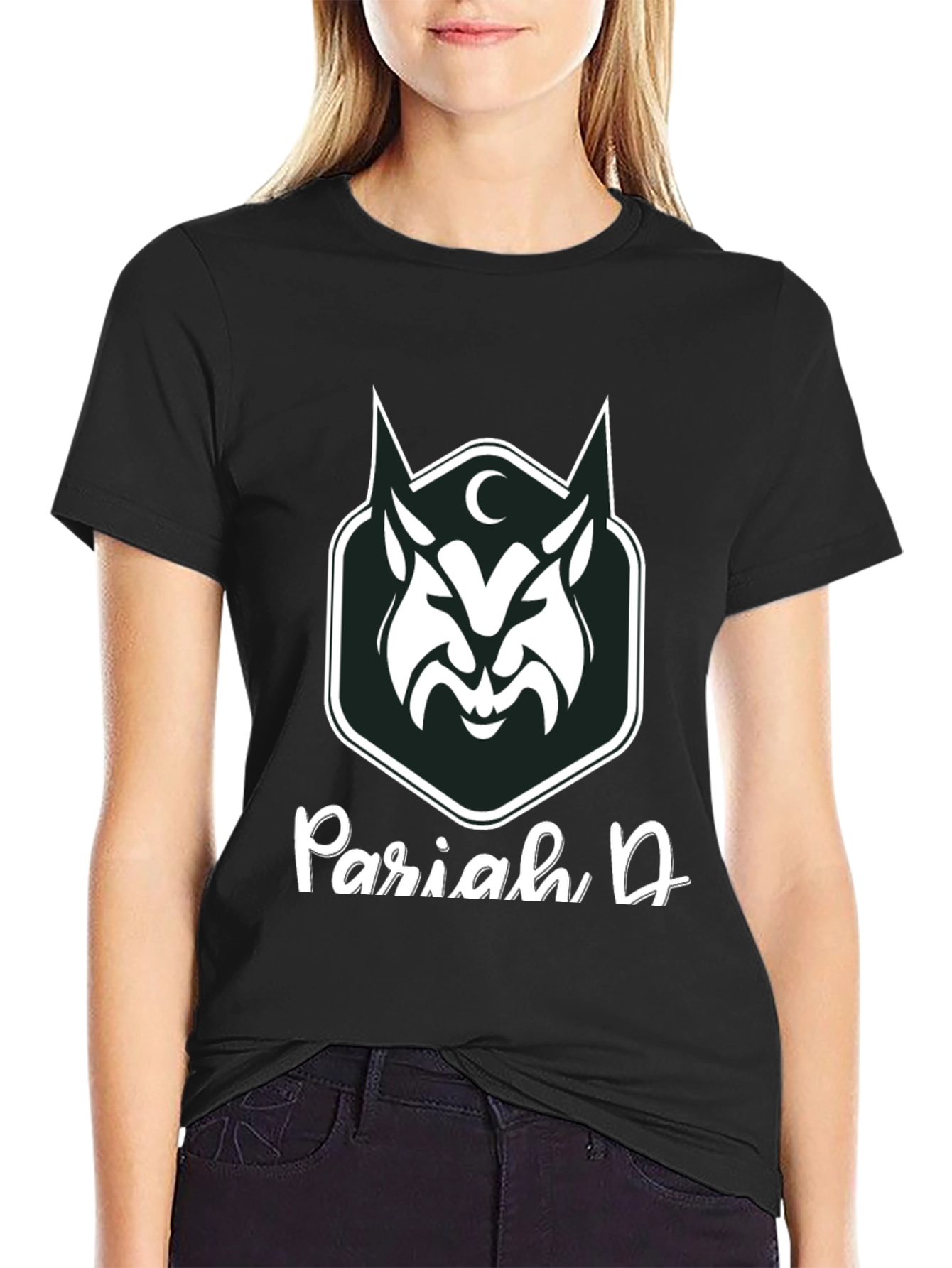 Pariah D Graphic Tee - Dark Wolf Design