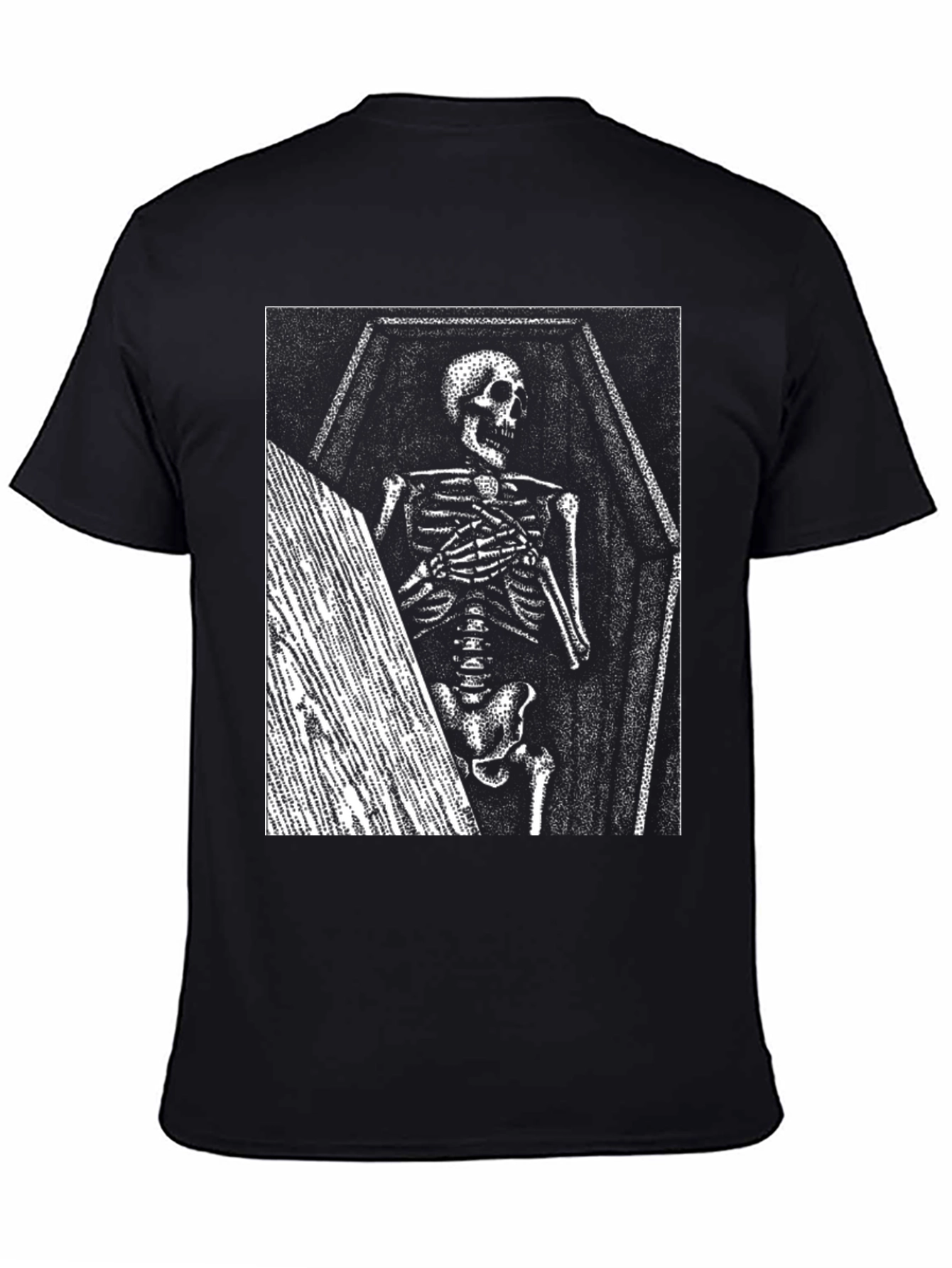 Skeleton Coffin T-Shirt - Unique Graphic Tee