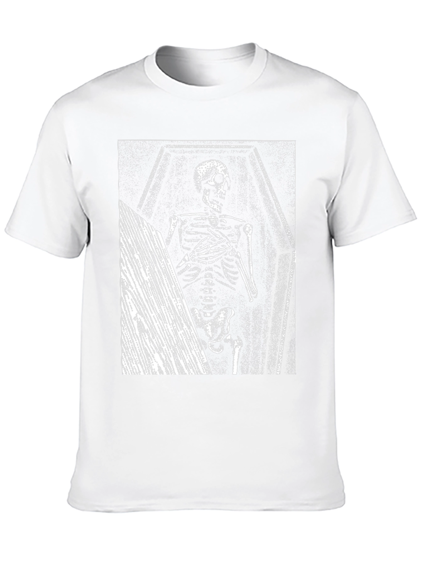 Skeleton Coffin T-Shirt - Unique Graphic Tee