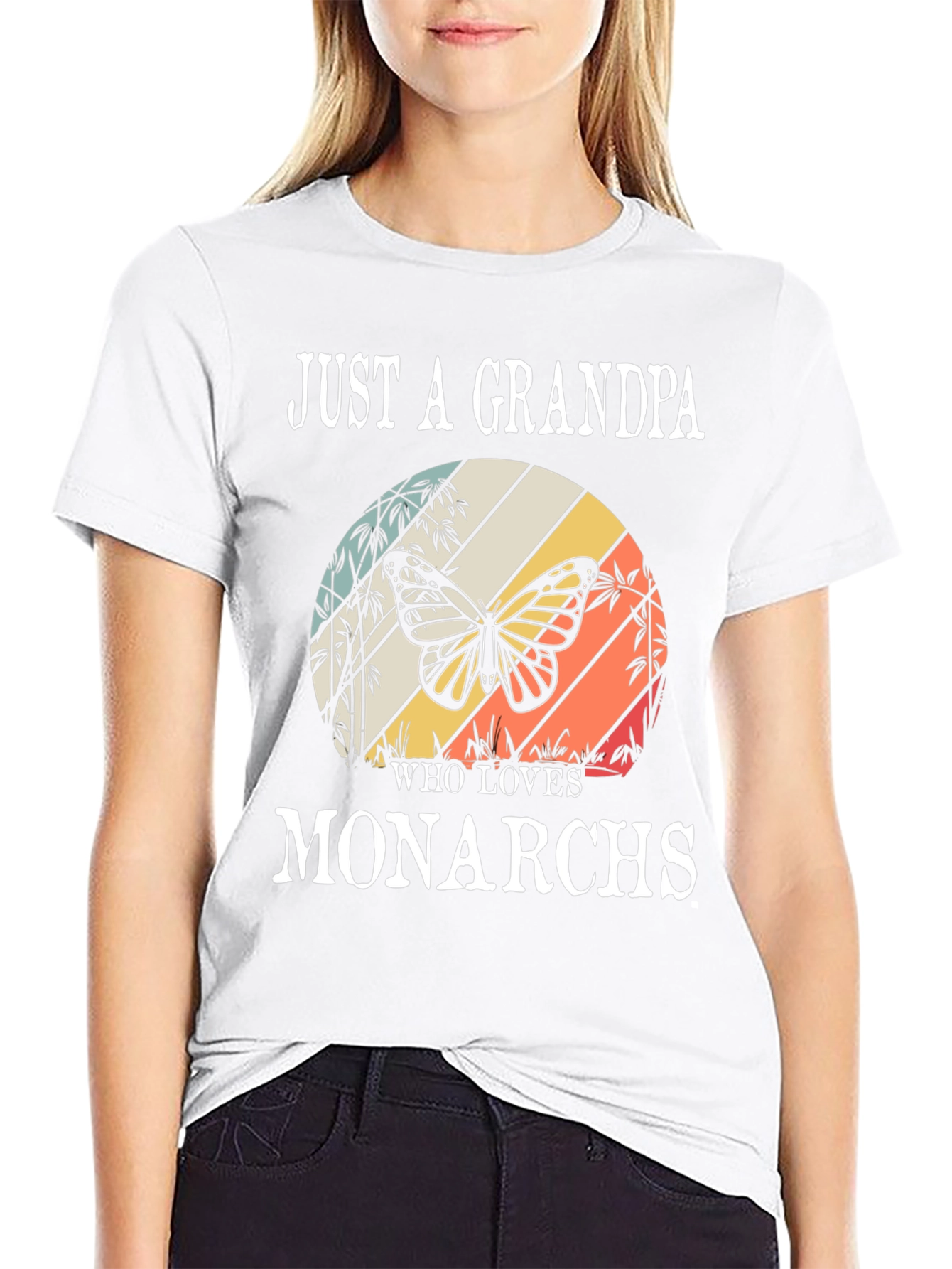 Grandpa Monarch Butterfly T-Shirt