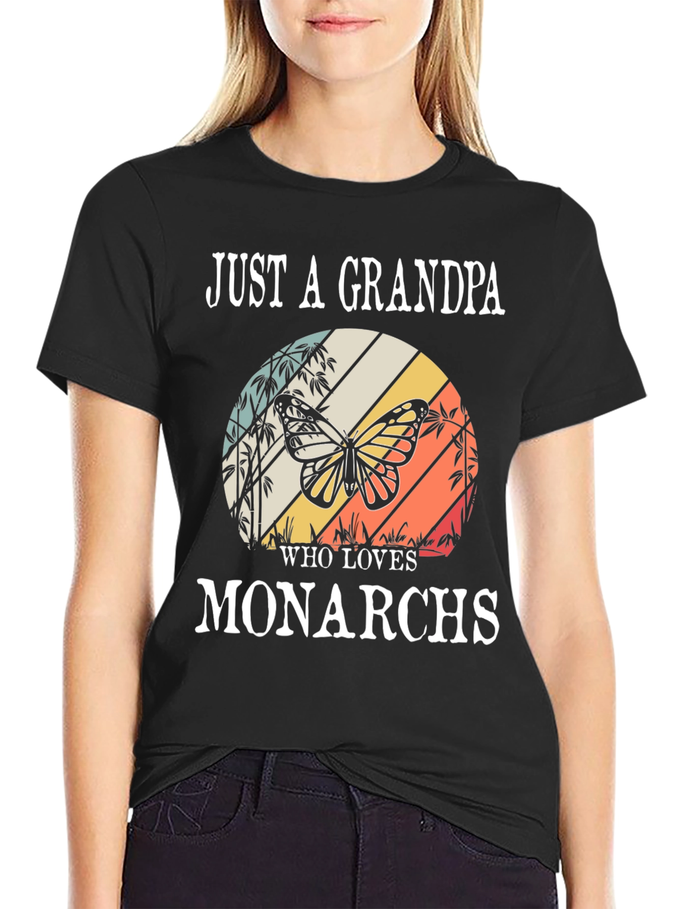 Grandpa Monarch Butterfly T-Shirt