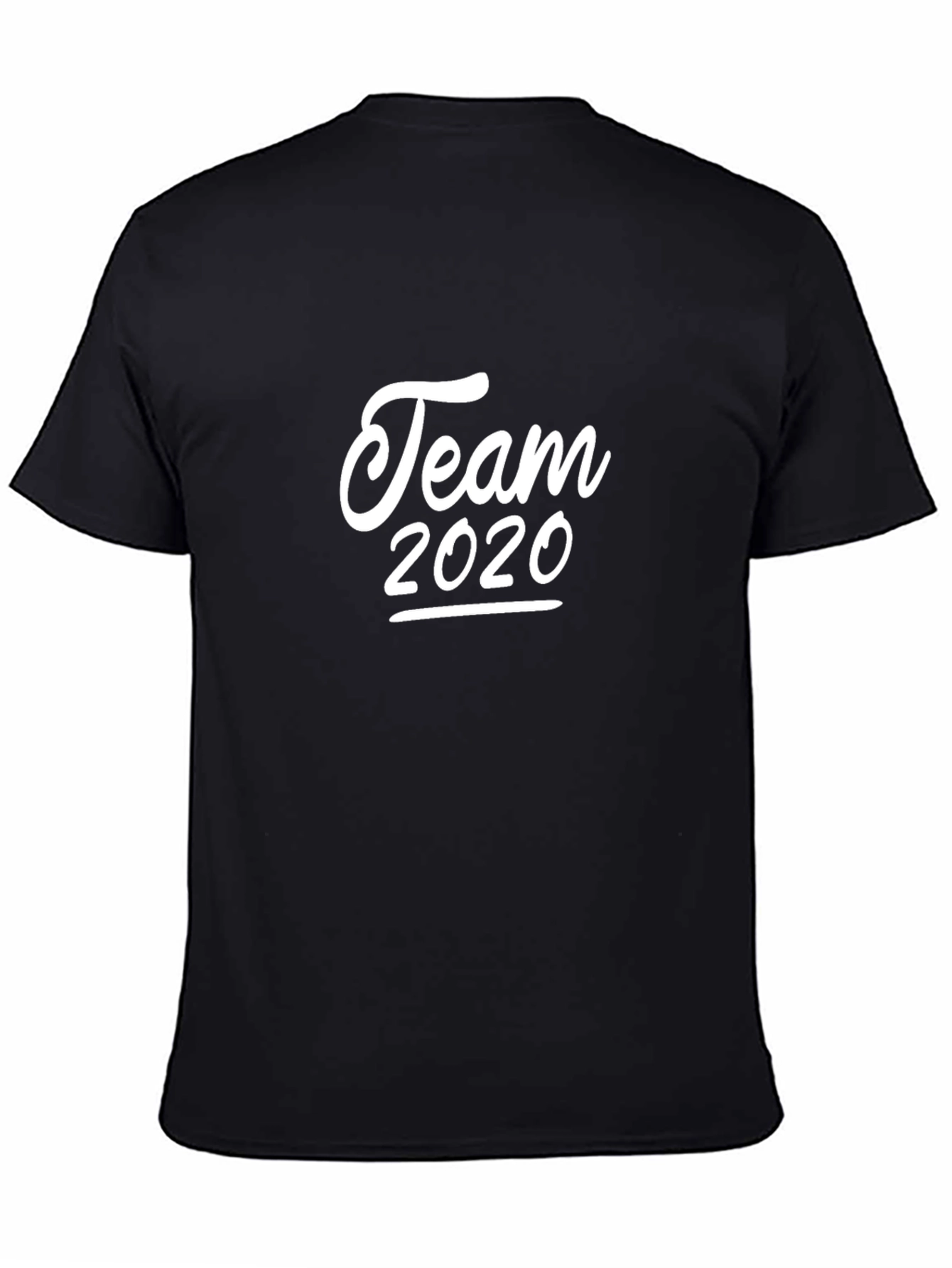 Team 2020 T-Shirt - Black Crew Neck Tee