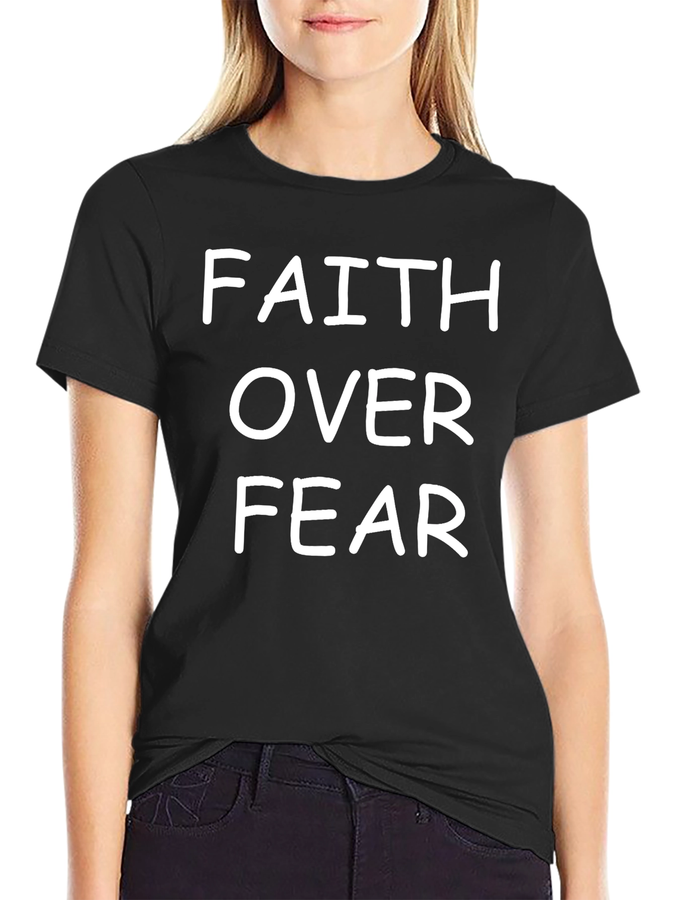 Faith Over Fear T-Shirt - Motivational Graphic Tee