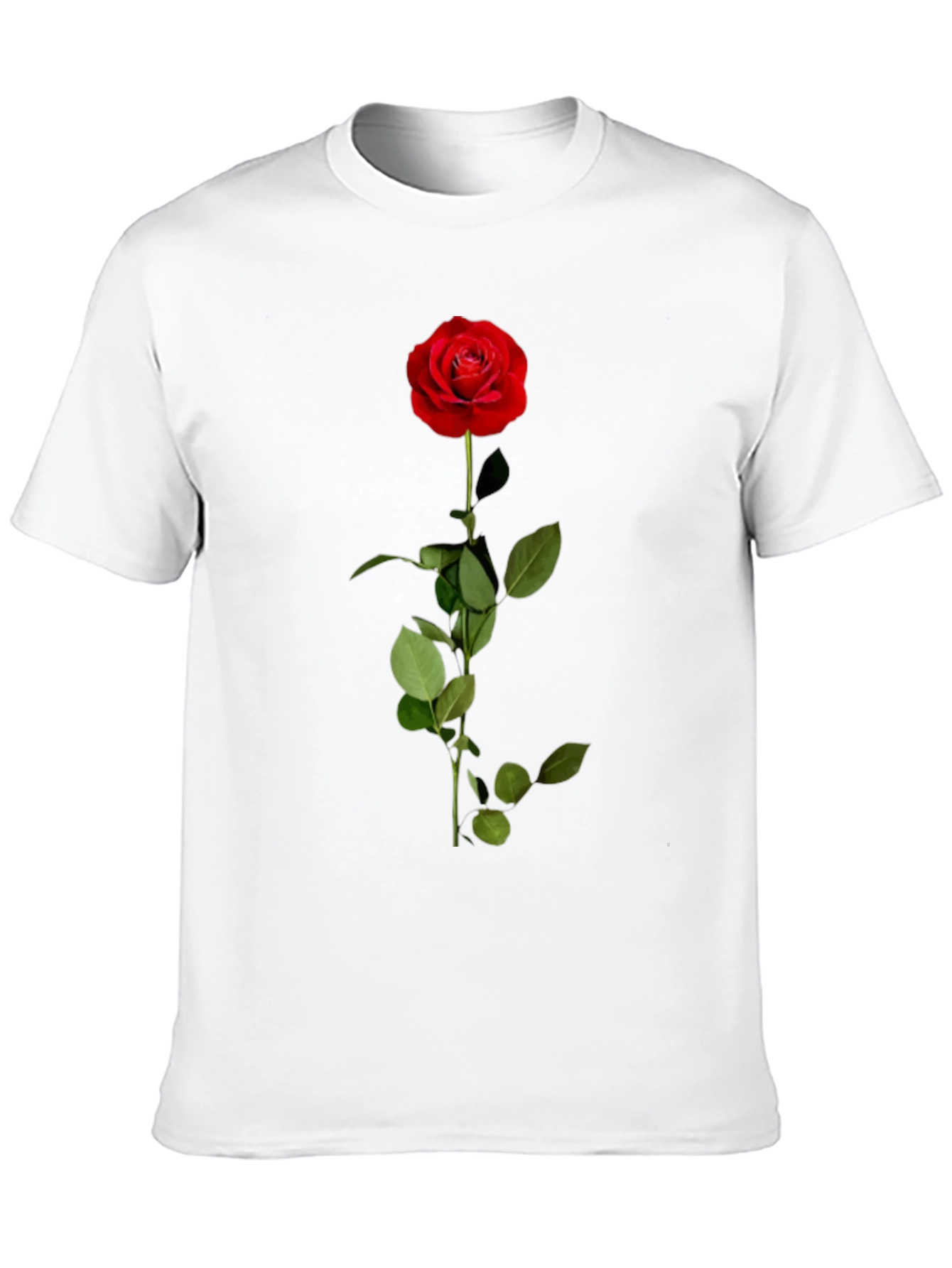 Red Rose Graphic T-Shirt - Classic Floral Design