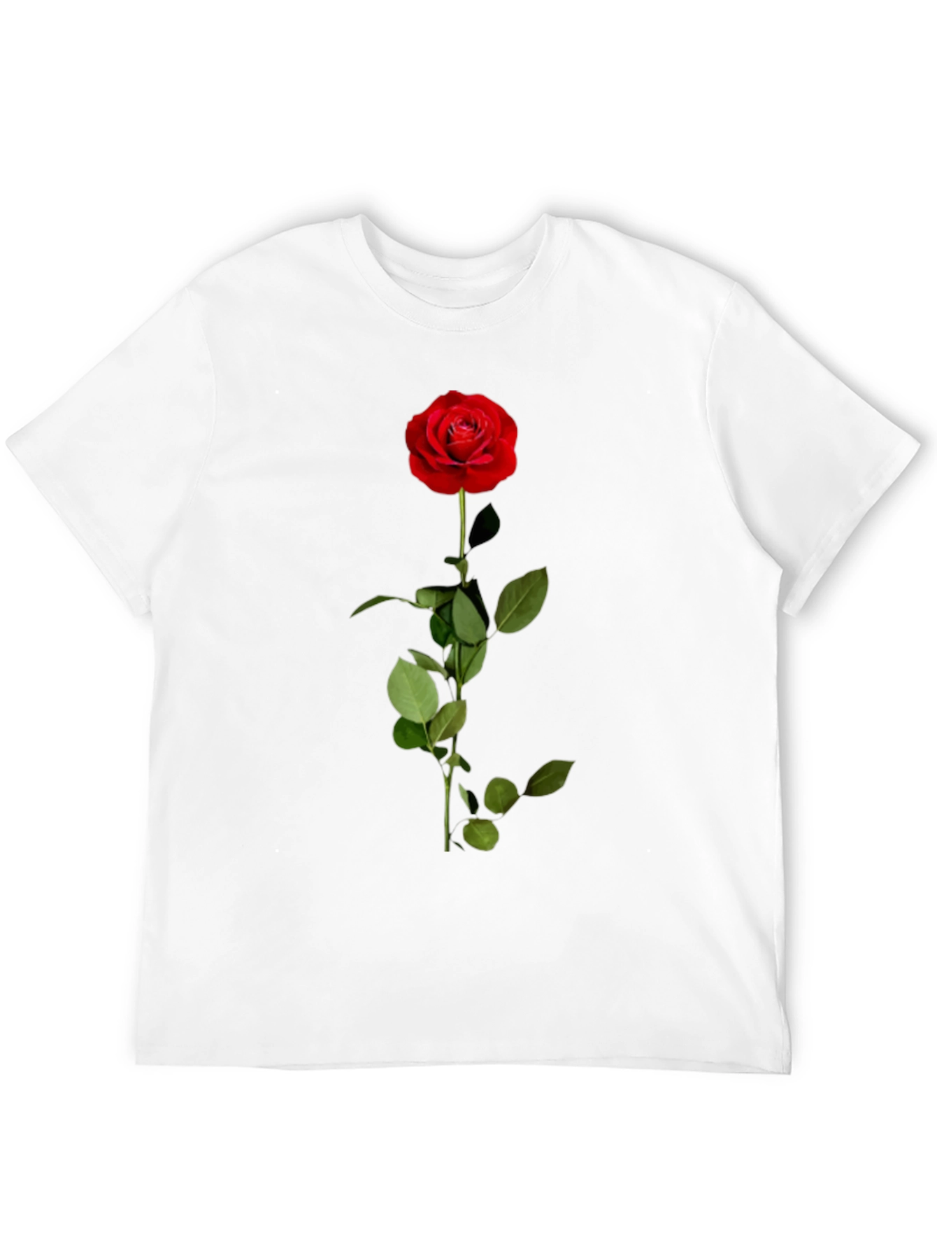 Red Rose Graphic T-Shirt - Classic Floral Design