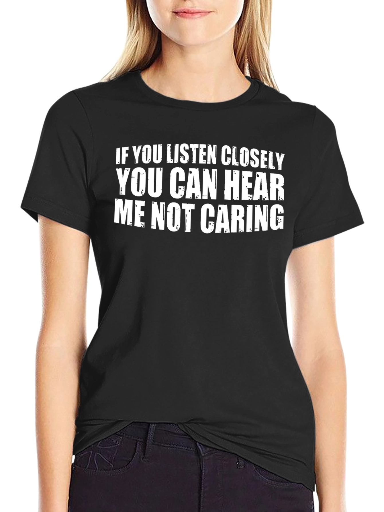 Funny Sarcastic T-Shirt - Not Caring Tee