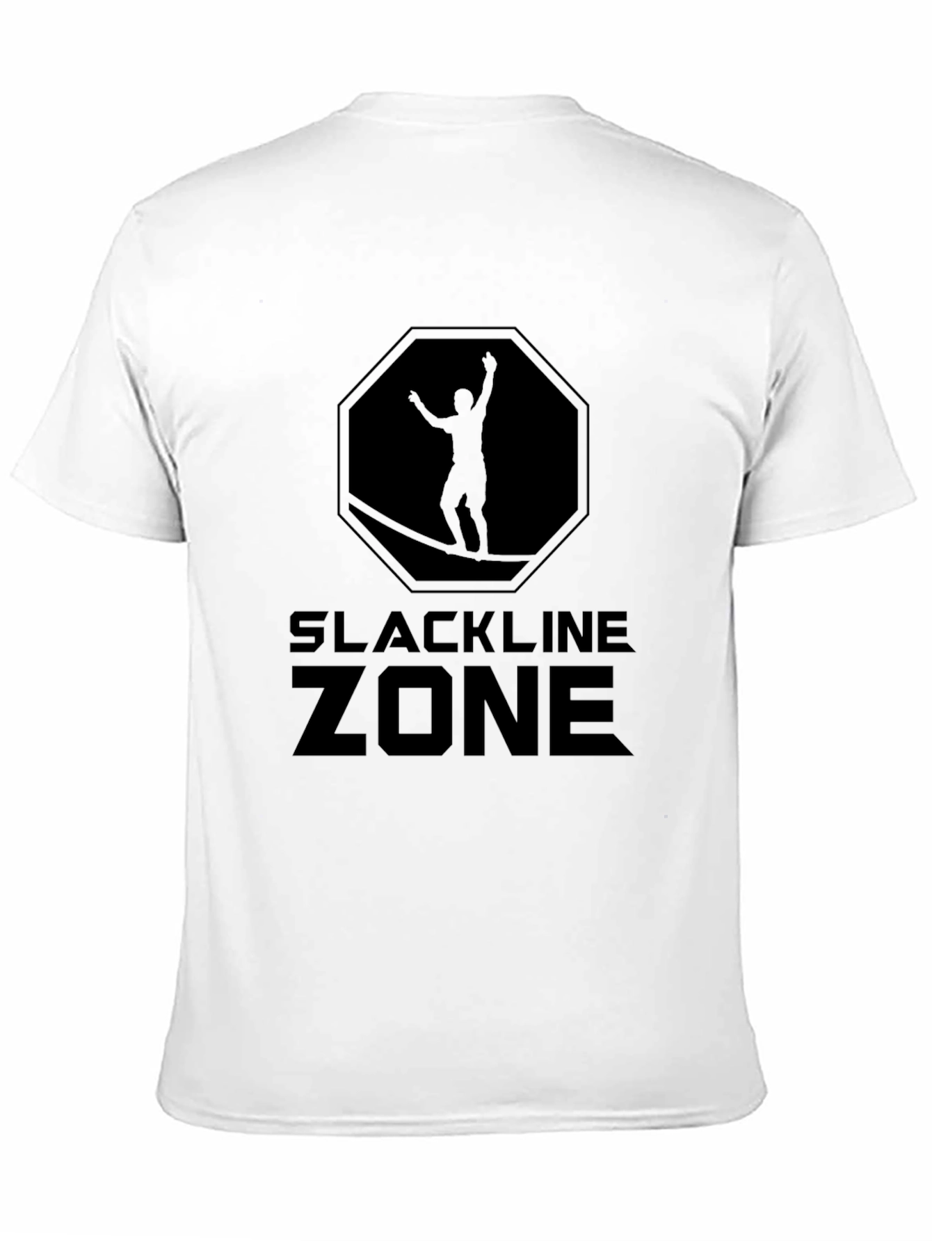 Slackline Zone Graphic Tee - Black Cotton T-Shirt