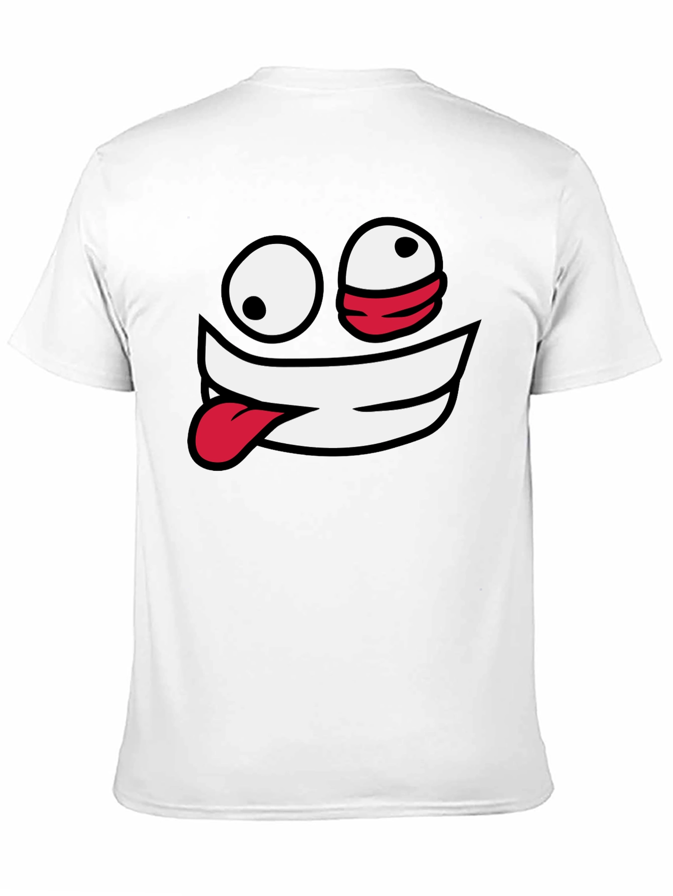 Crazy Face Graphic Black T-Shirt