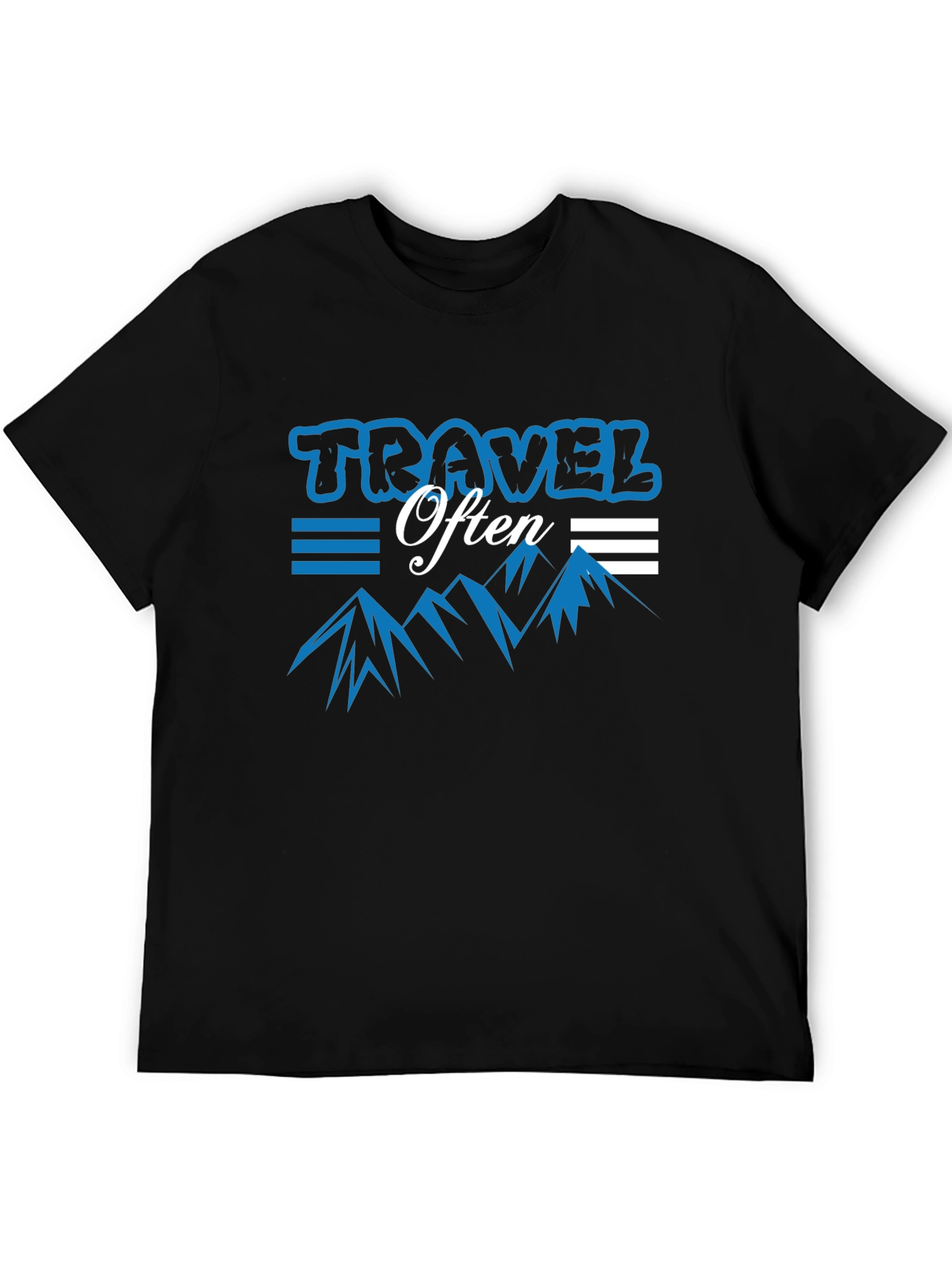 Travel Often Graphic Tee - Black