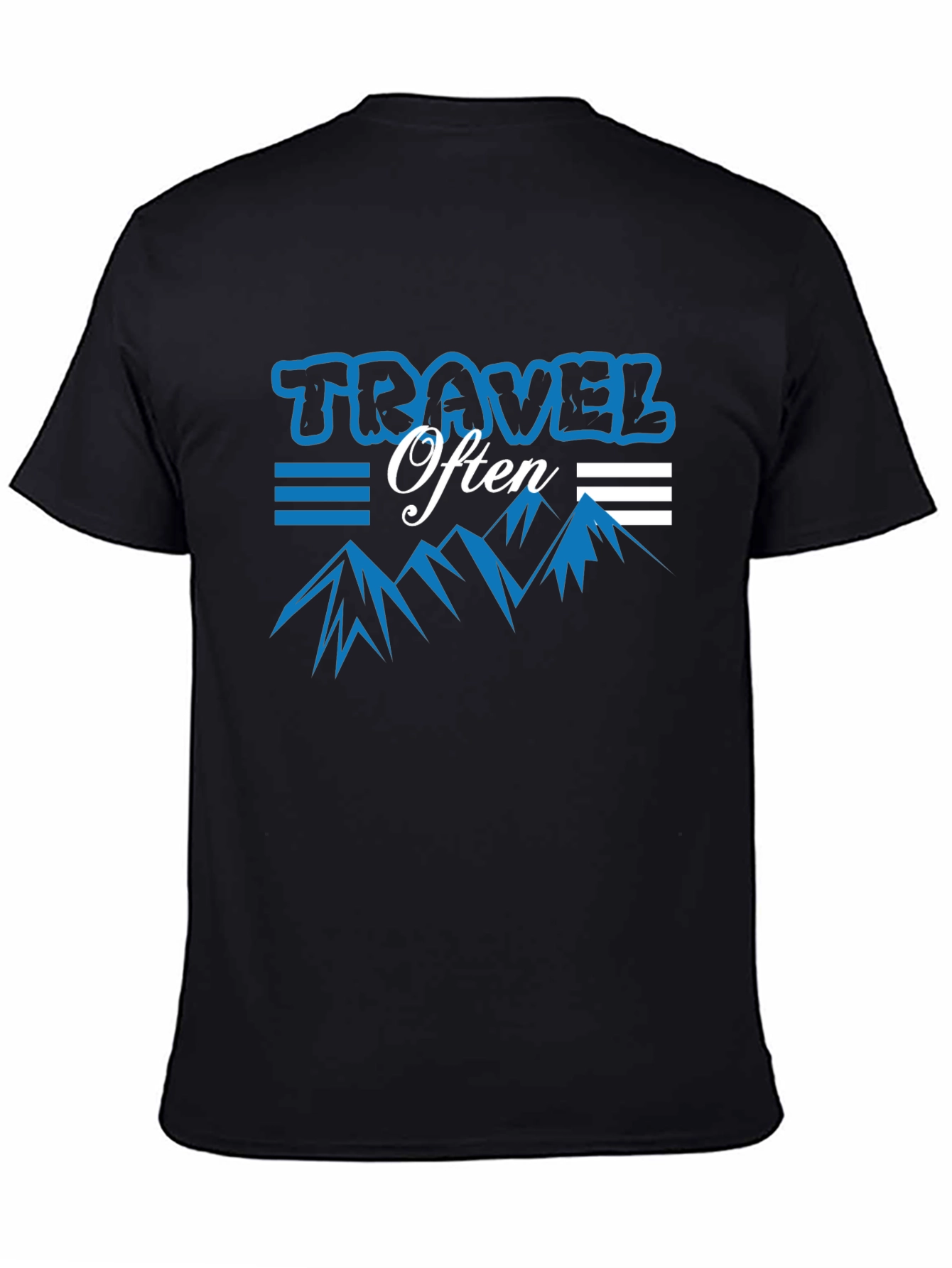 Travel Often Graphic Tee - Black