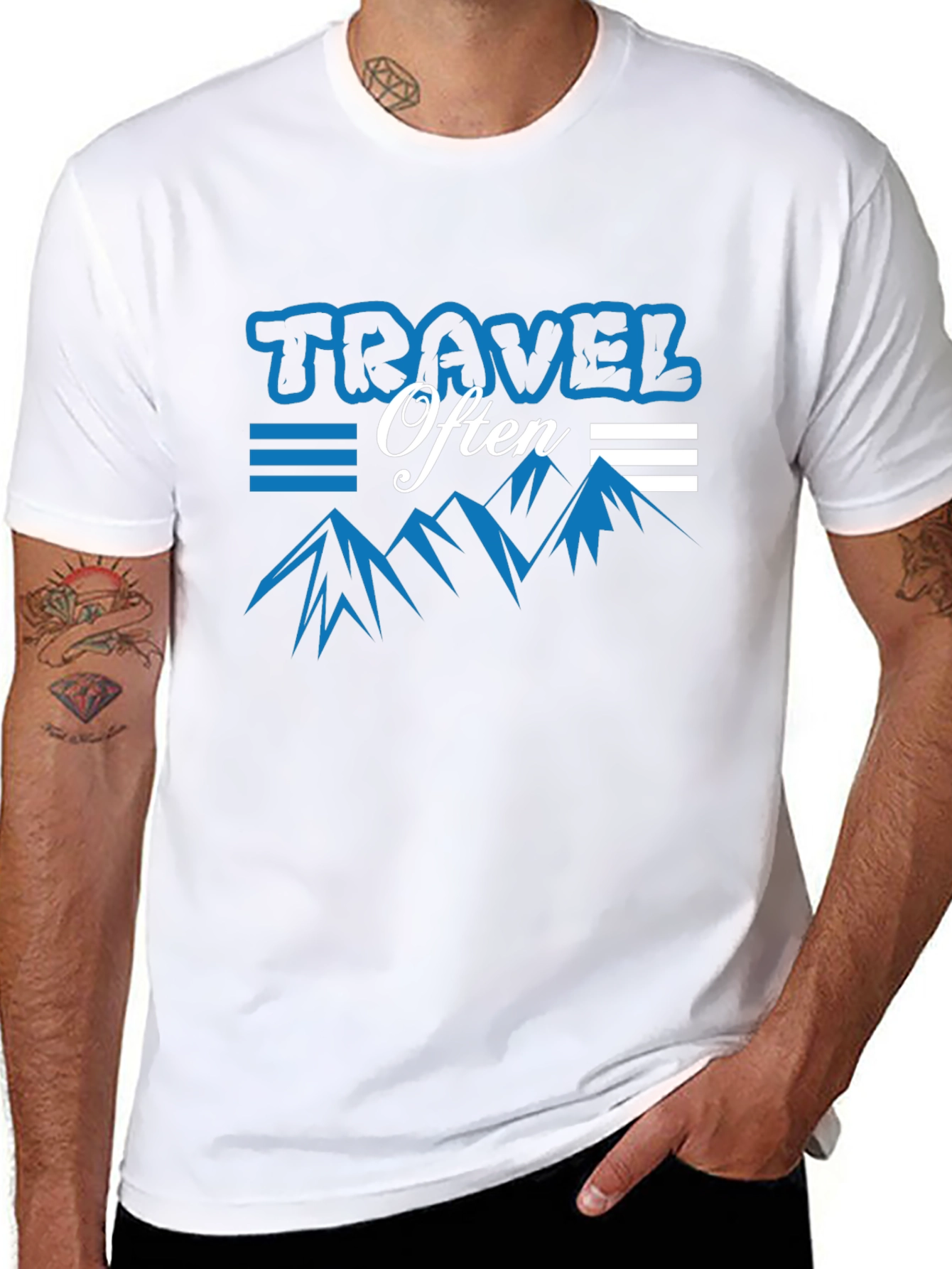 Travel Often Graphic Tee - Black