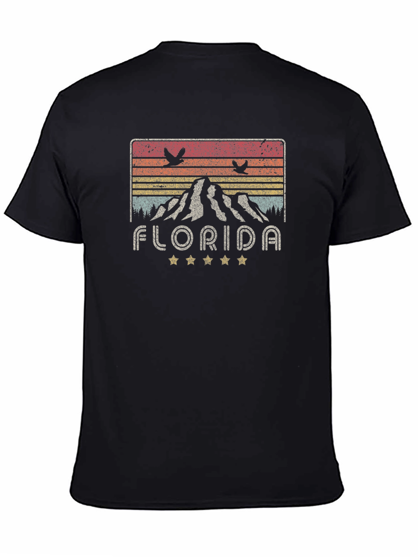 Florida Retro T-Shirt - Mountain Sunset Design