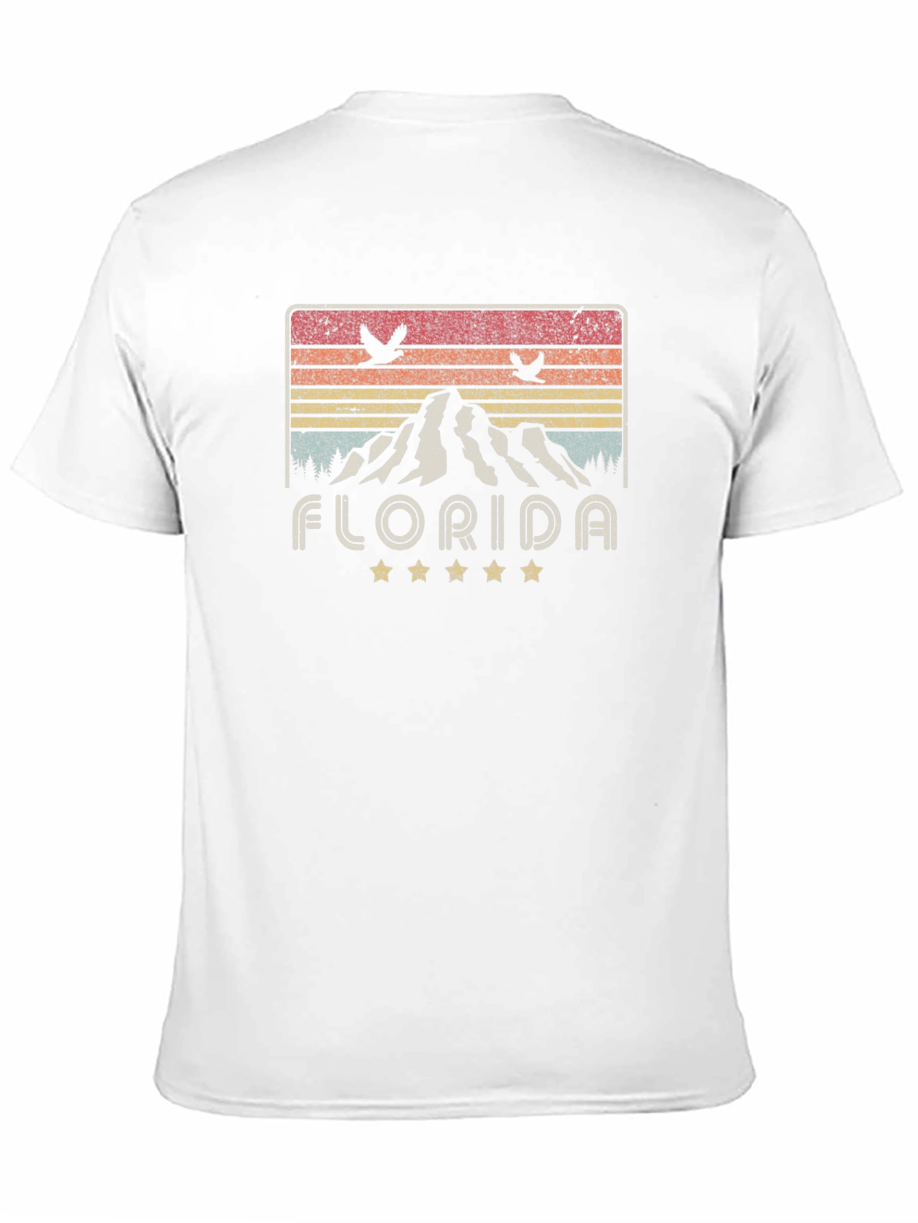 Florida Retro T-Shirt - Mountain Sunset Design