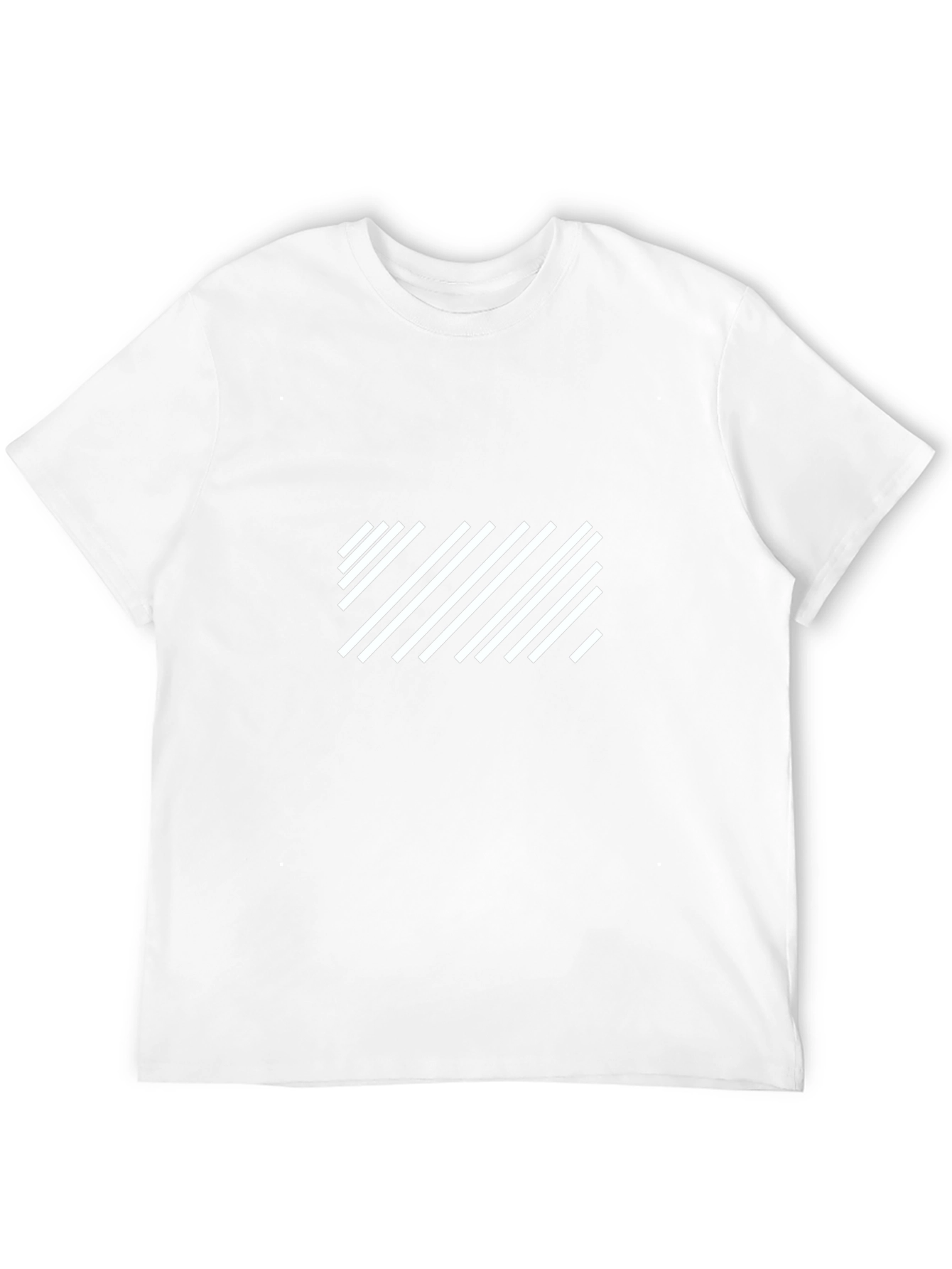 Modern Stripe Graphic Tee - Black