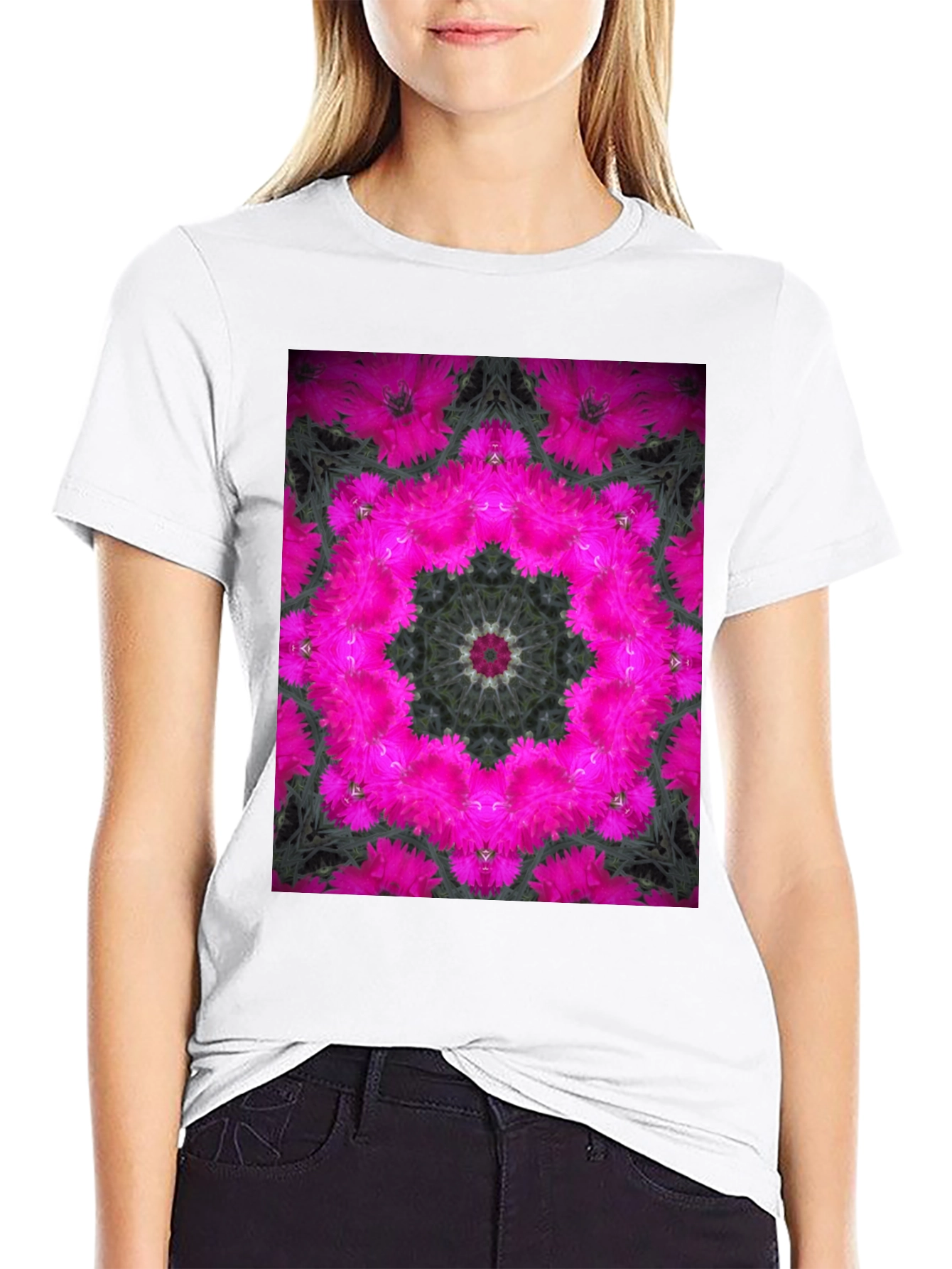 Floral Kaleidoscope Graphic T-Shirt